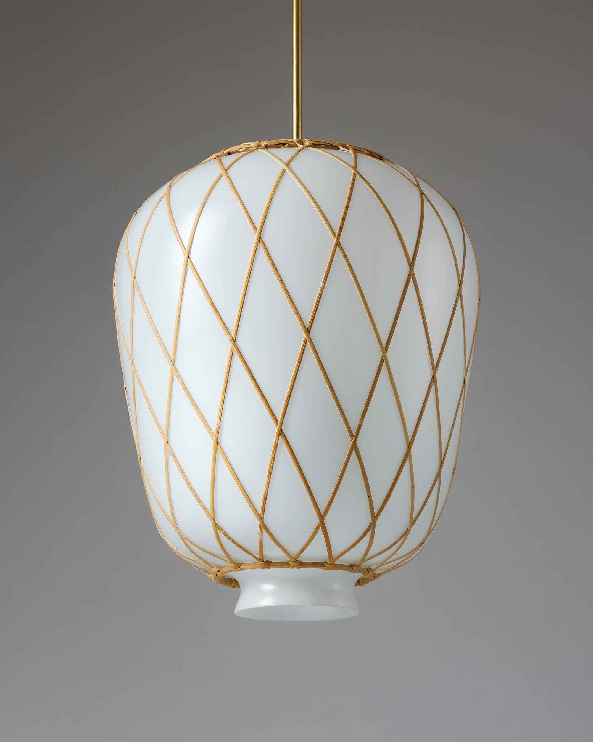 Swedish PART 2 PAYMENT FOR LUKA Ceiling lamp designed by Harald Notini for Böhlmarks