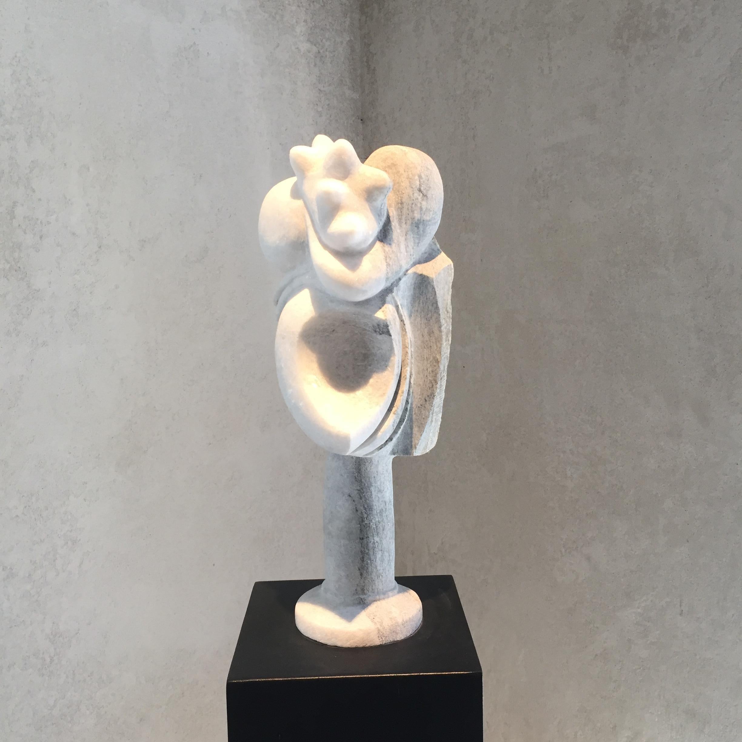 Part of the Nature, marble sculpture by Tom von Kaenel 
2020
Dimensions: Length 52 x Diameter 18 cm
Materials: Naxian Marble

All the artworks of Tom von Kaenel are unique, handcrafted by himself.
The stones all come from the surrounding