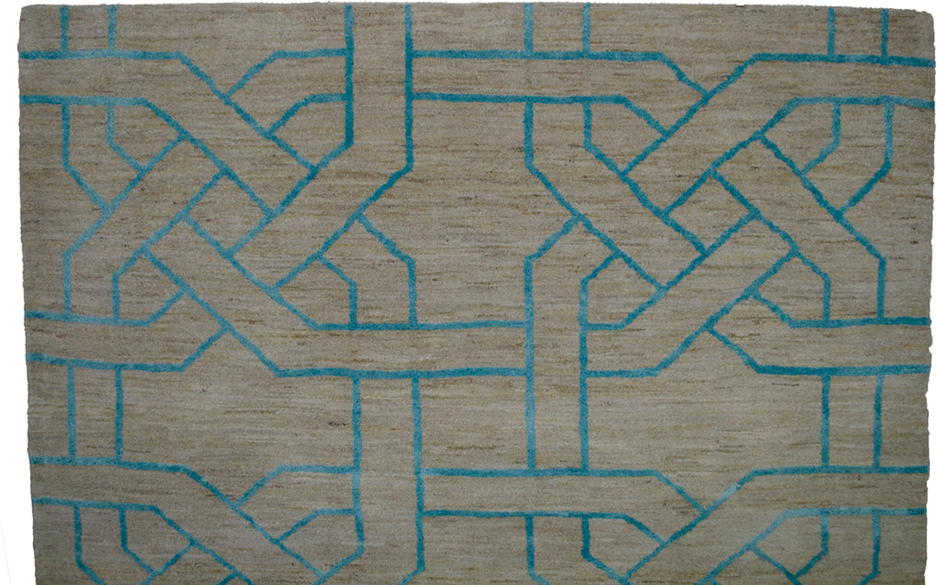 Reticolo-Teppich aus Seide in Teil 200x150cm (21. Jahrhundert und zeitgenössisch) im Angebot