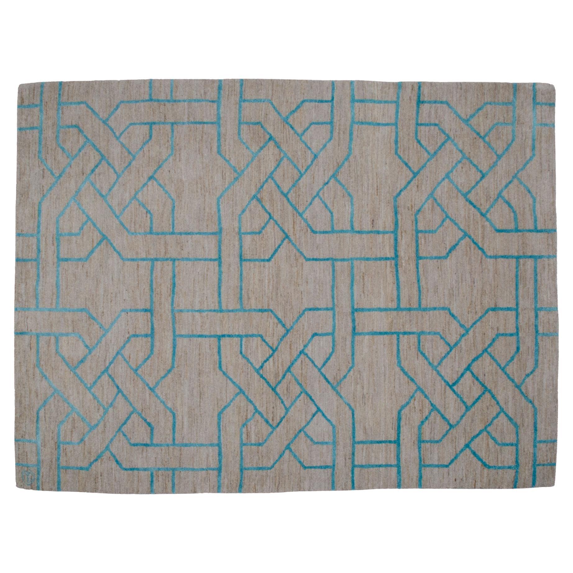 Part Silk Reticolo Rug 200x150cm