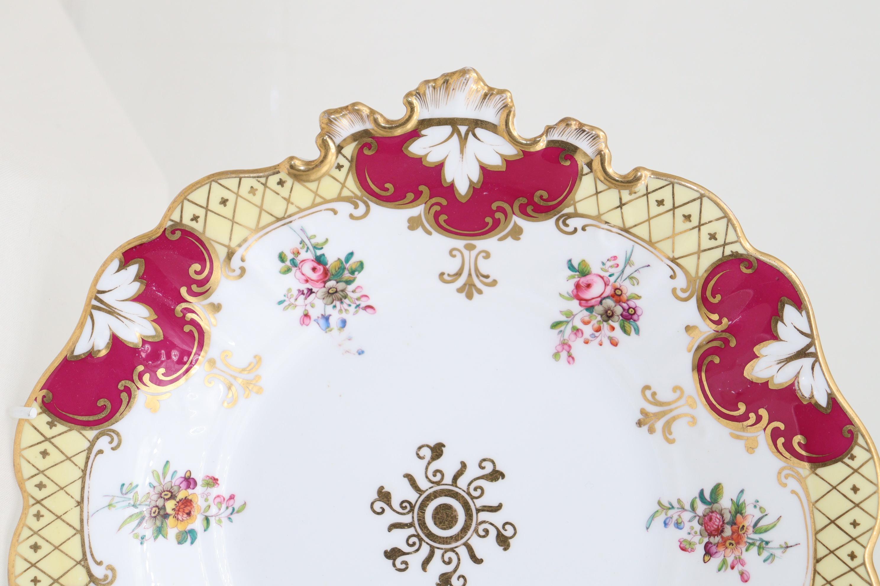 Victorian Part tea set by John Ridgway c 1850 For Sale