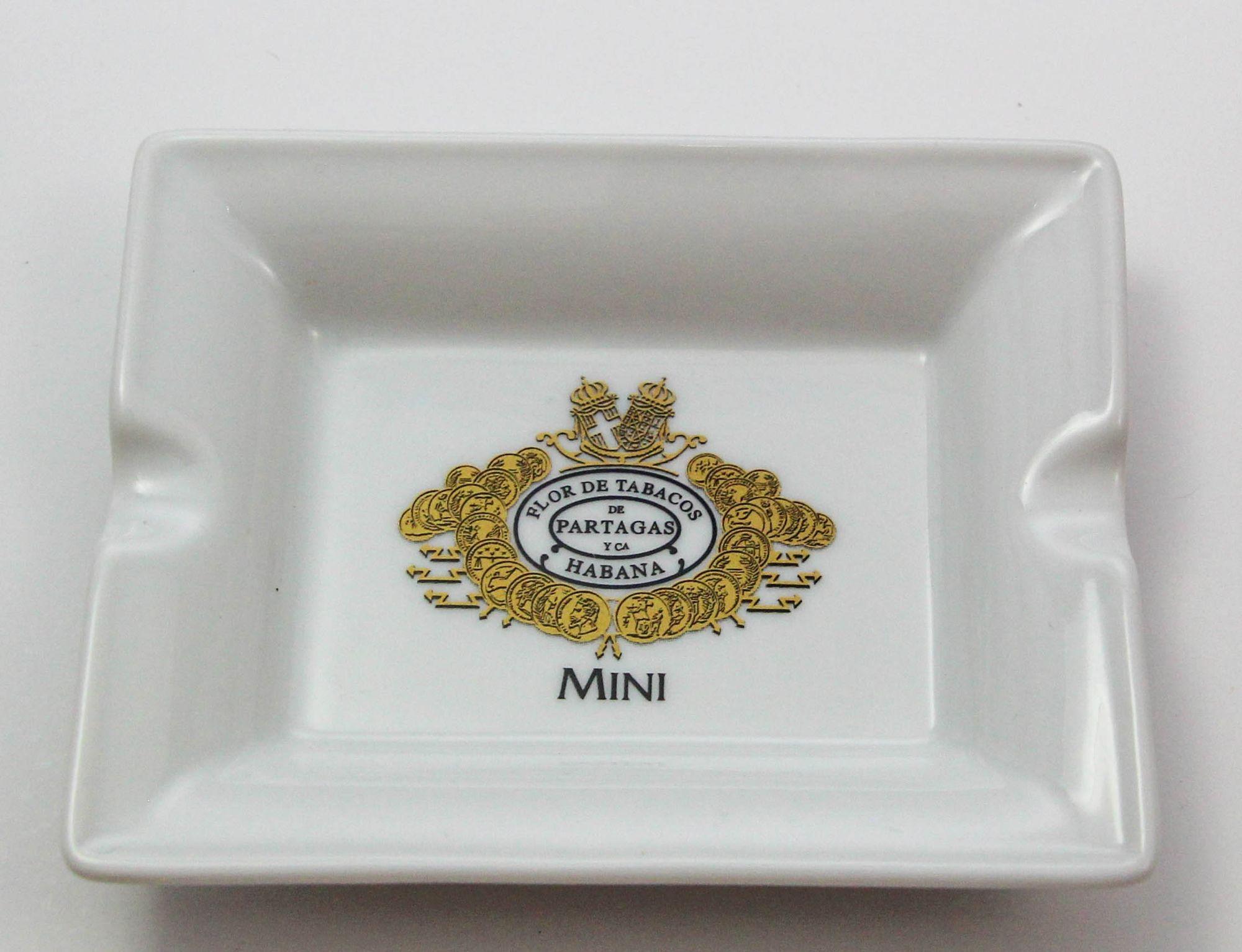 Spanish Colonial Partagás Porcelain Cigar Ashtray Dish Collectible 1960s For Sale