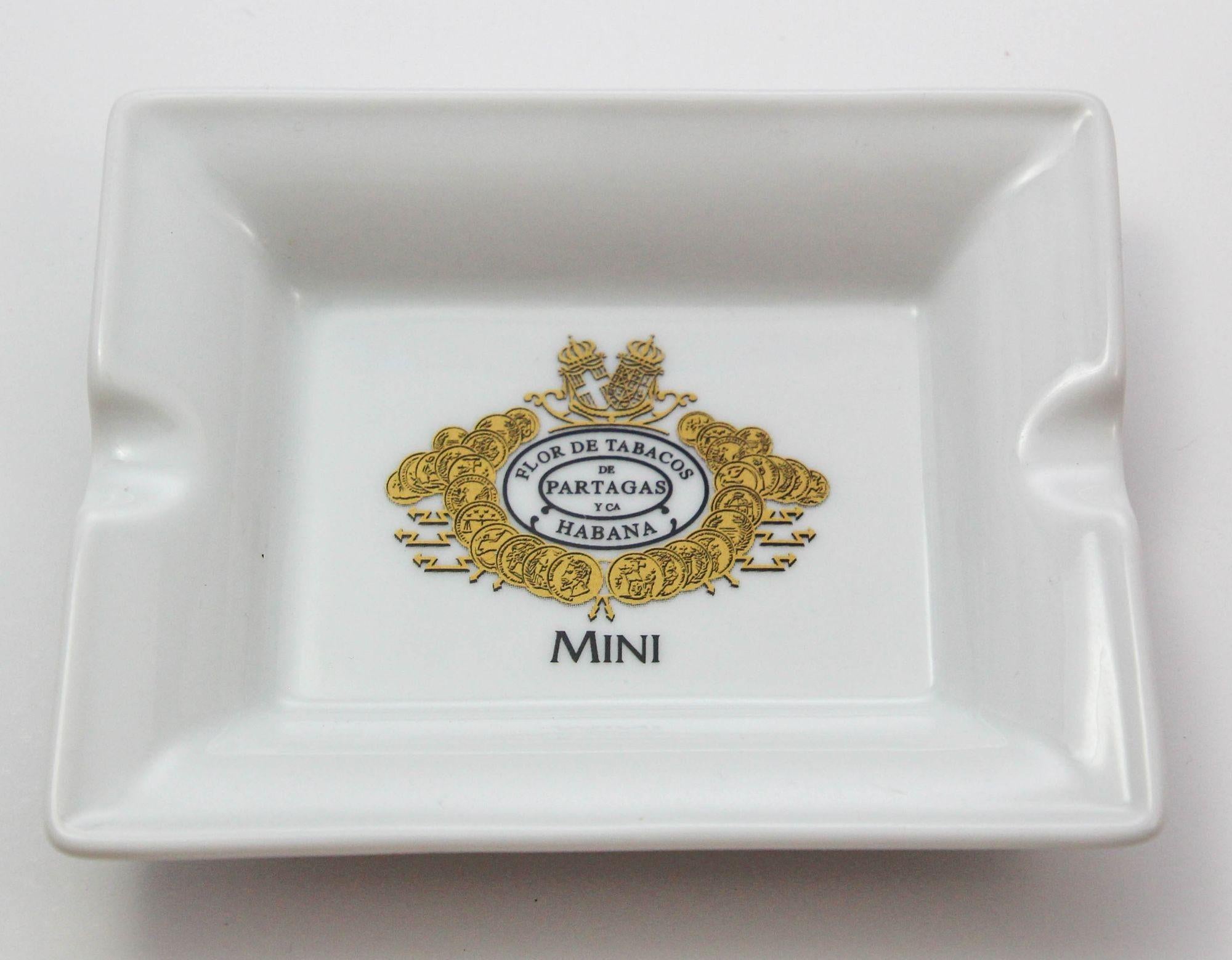 Partagás Porcelain Cigar Ashtray Dish Collectible 1960s For Sale 3