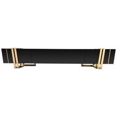 Partenon TV Sideboard with Black Marble Top