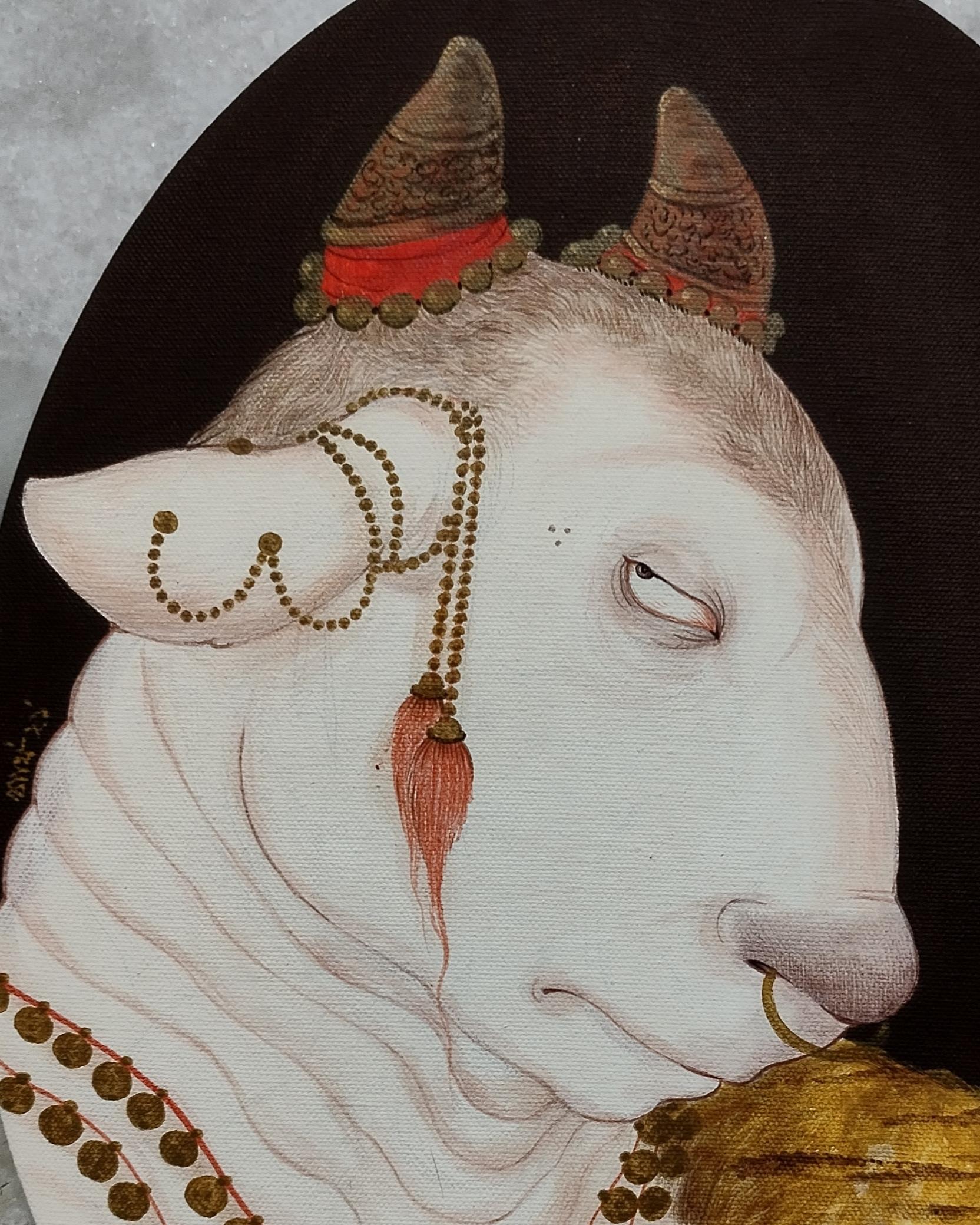 Nandi #1 - Painting by Partha Mondal