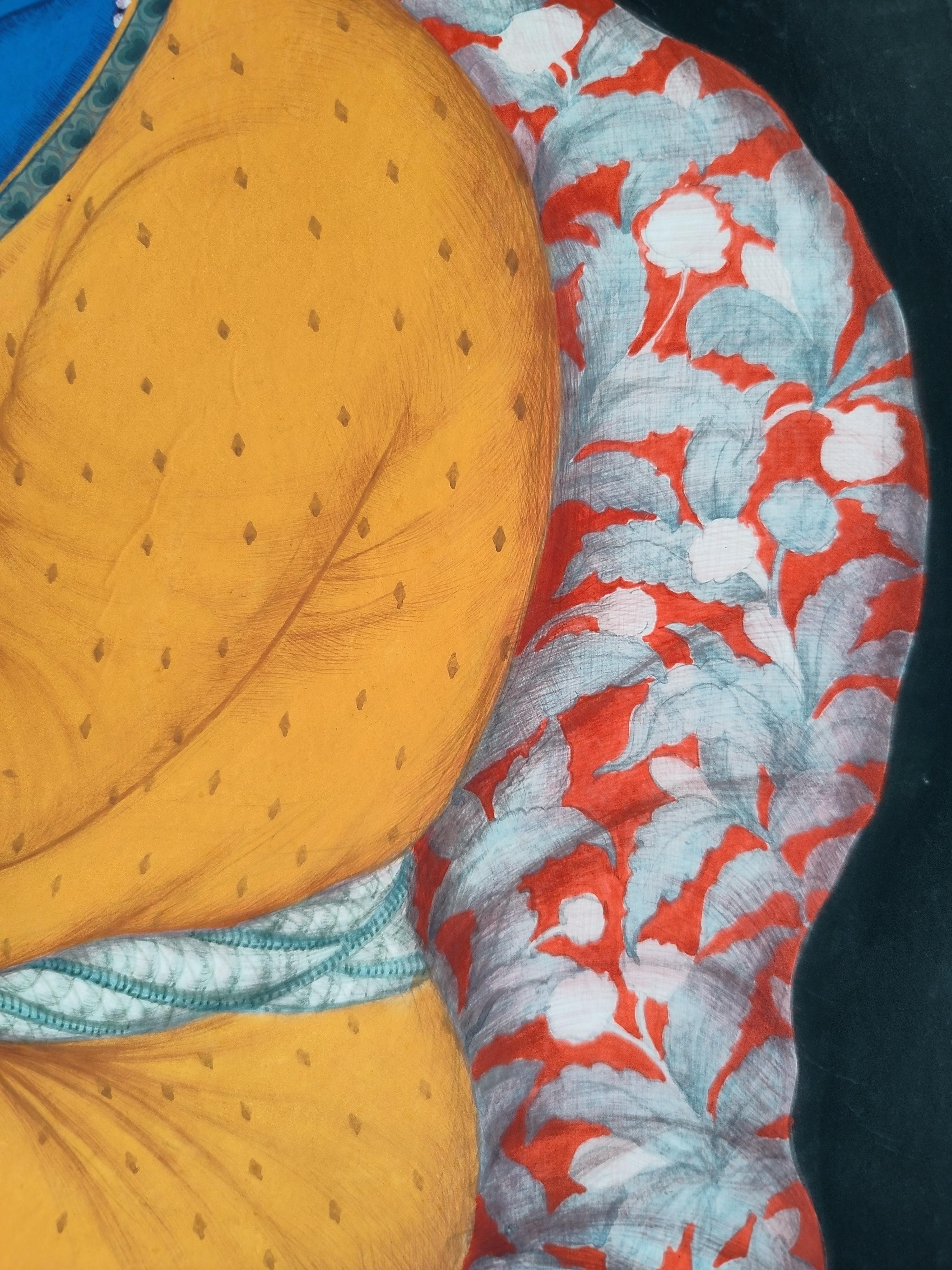 The Throne of The Incarnation - Contemporary Painting by Partha Mondal