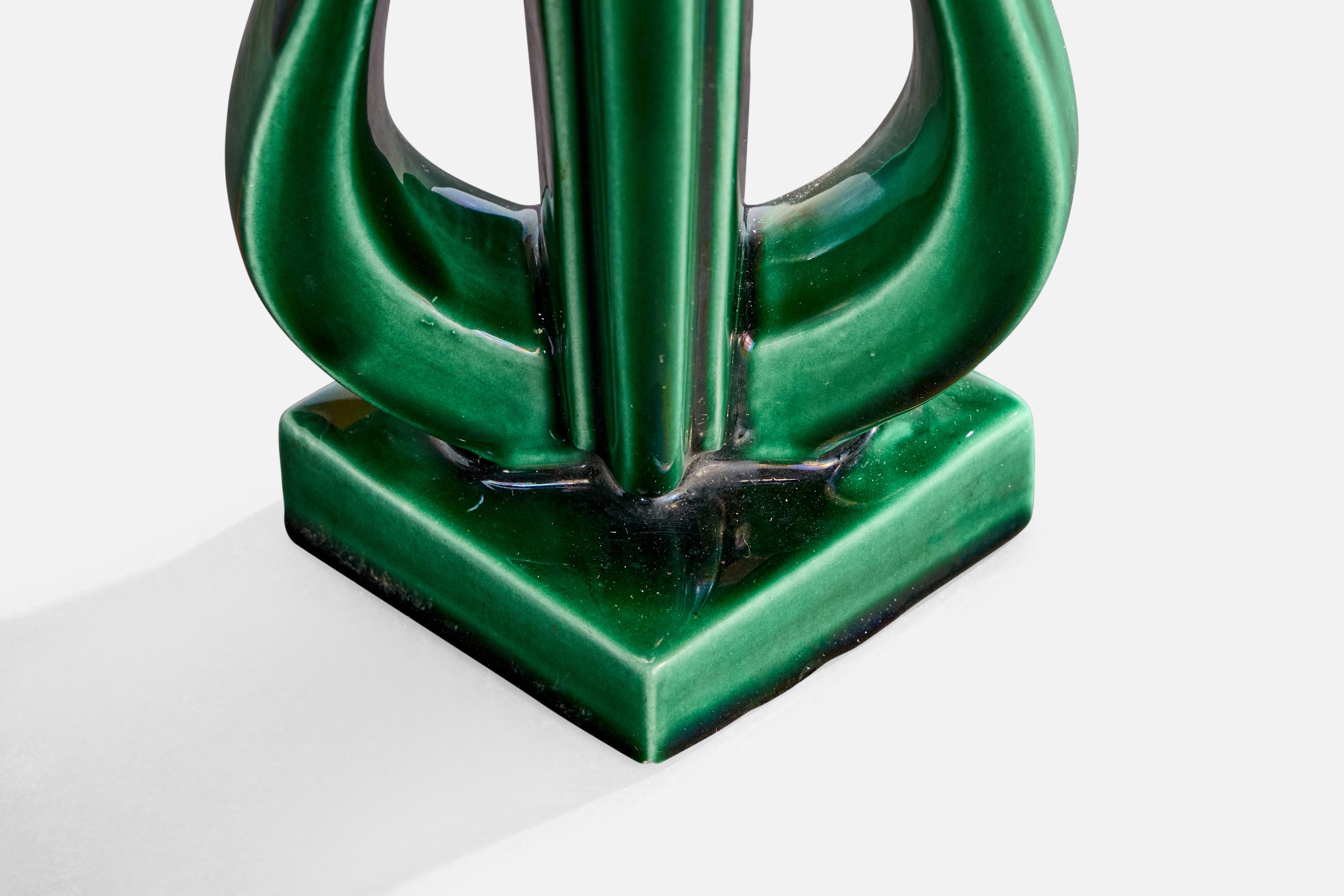 Parthenay, Tischlampe, Keramik, Frankreich, 1950er Jahre im Angebot 3