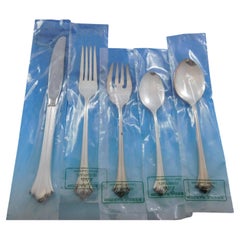 Retro Parthenon by Reed & Barton Silverplate Flatware Set for 8 Service 46 Pieces New