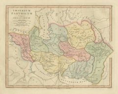 Parthian Empire Map, Arsacid Persia & Bactria, Wilkinson London 1817