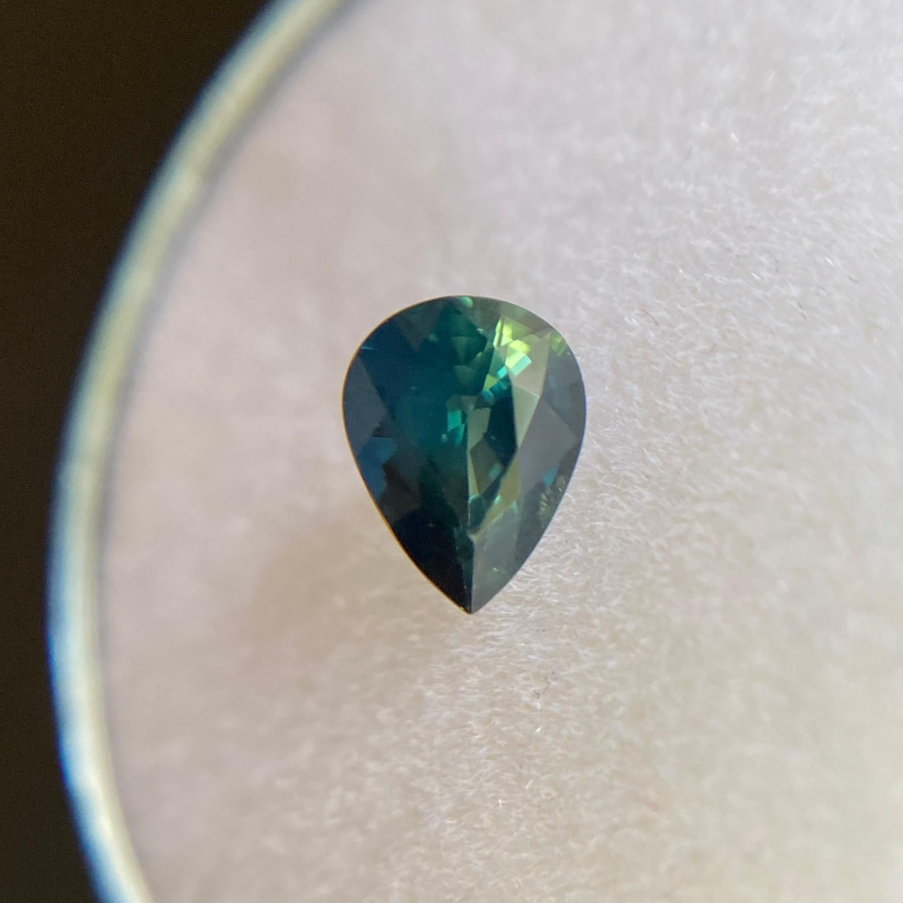 blue green parti sapphire