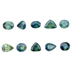 Parti Sapphire 7.30 carats 10 Pieces Natural Gemstones Lot from Madagascar