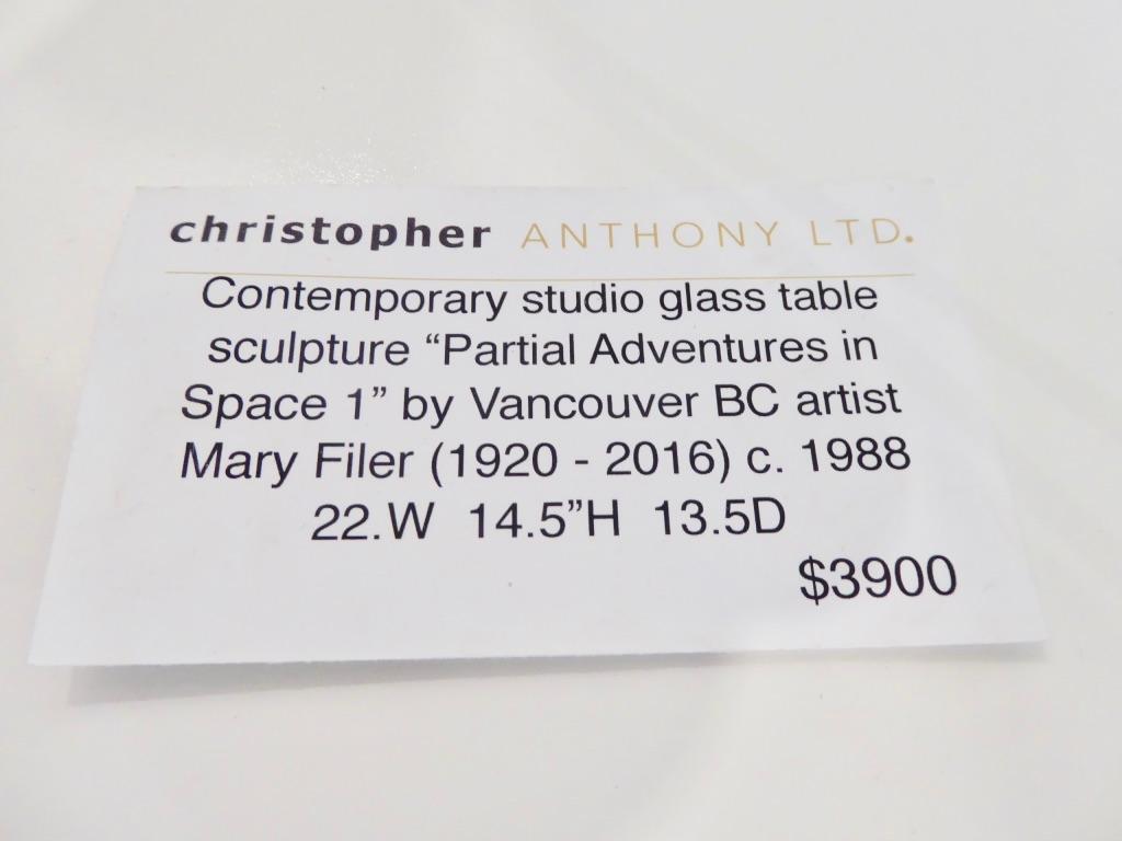 Partial Adventures in Space 1 a Glass Sculpture by Canadian Artist Mary Filer For Sale 4