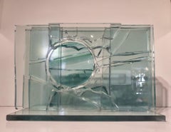 Partial Adventures in Space 1 a Glass Sculpture by Canadian Artist Mary Filer