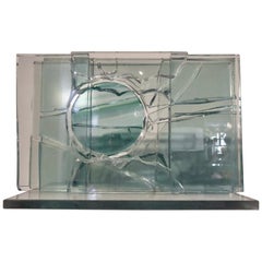 Partial Adventures in Space 1 a Glass Sculpture by Canadian Artist Mary Filer