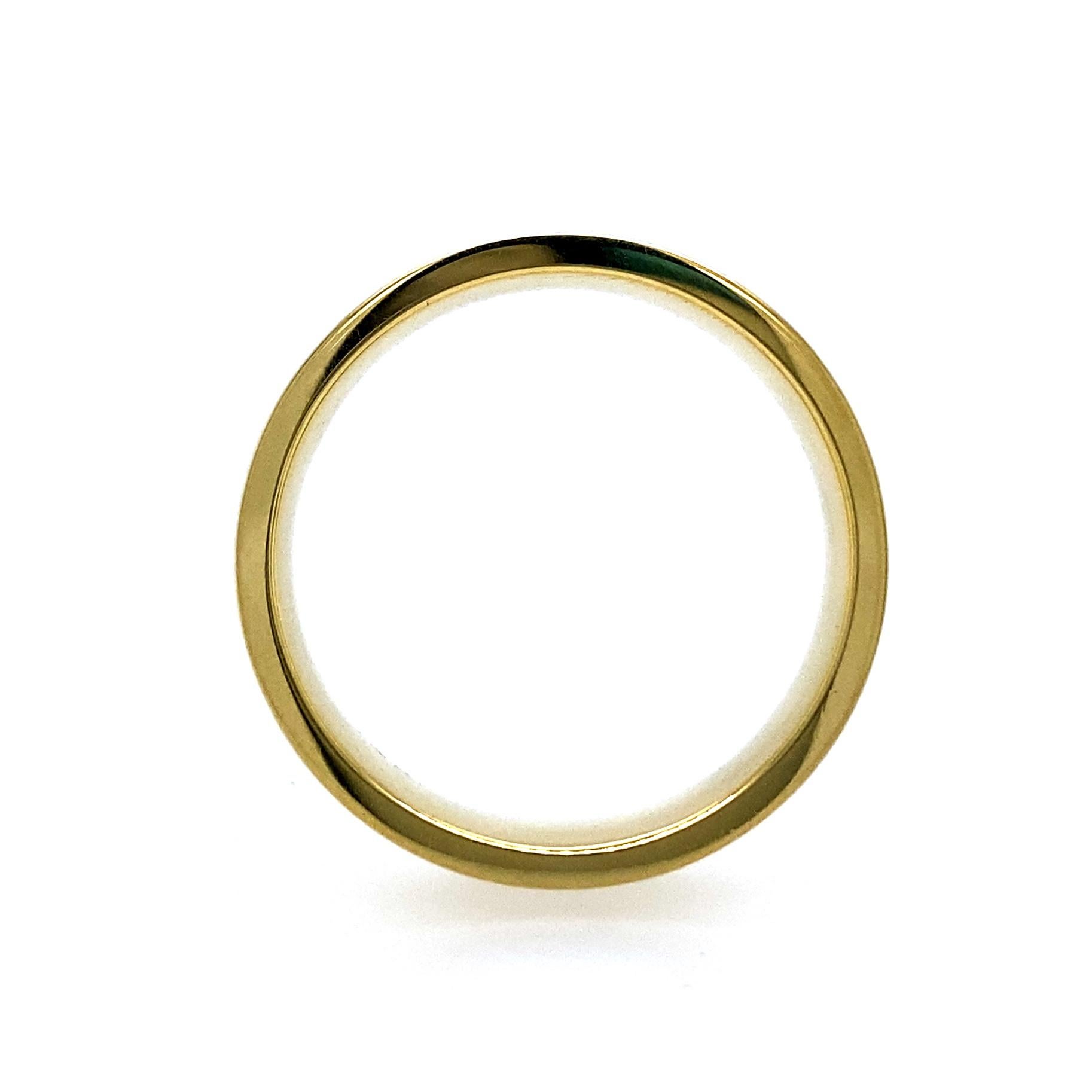 „Partial Hopper“ Herren-Hochzeitsring aus 18 Karat Gelbgold mit 0,32 Karat Diamant im Angebot 6