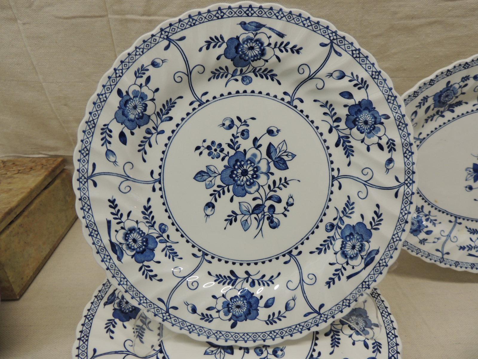 johnson brothers blue and white china