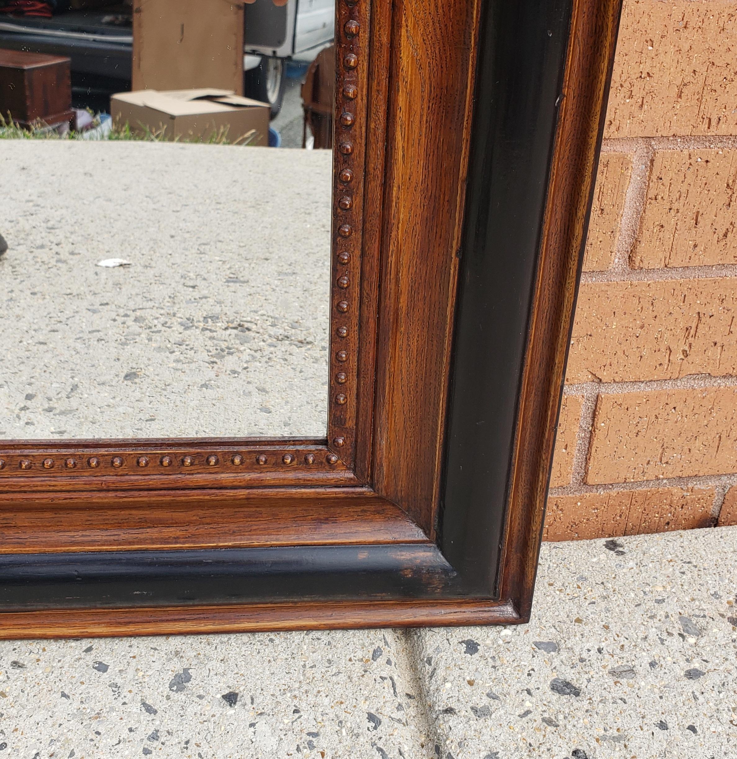 Américain Grand miroir baroque Louis Phillipe en Oak partiellement ébénisé, vers 1920 en vente