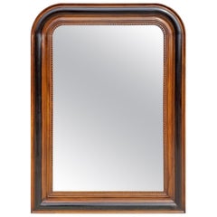 Partially Ebonized Oak Louis Phillipe Baroque Large Mirror, Circa 1920s