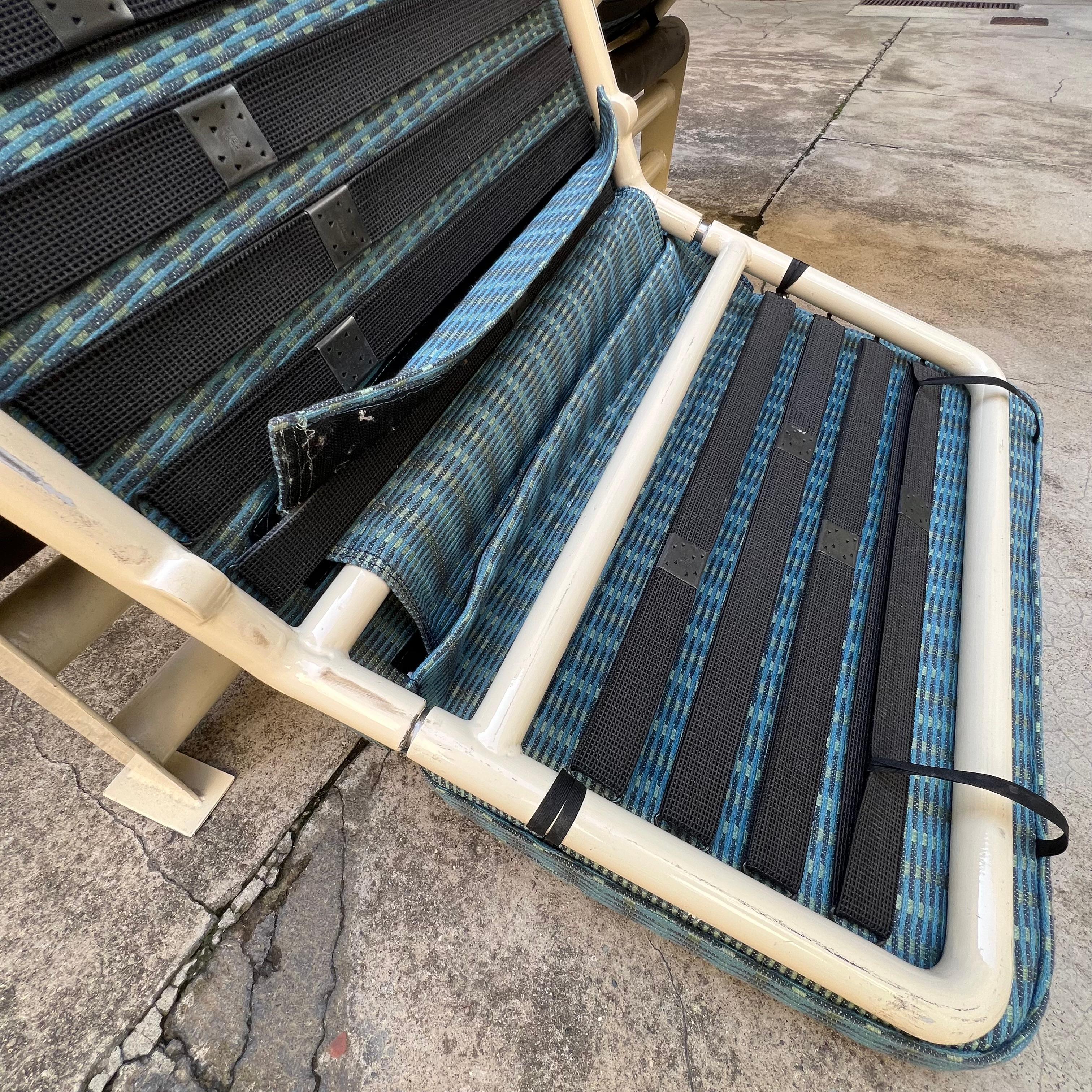 Chaise longue doble particular y anónima inspirada en Lc4 - Italia - Años 80 en venta 12