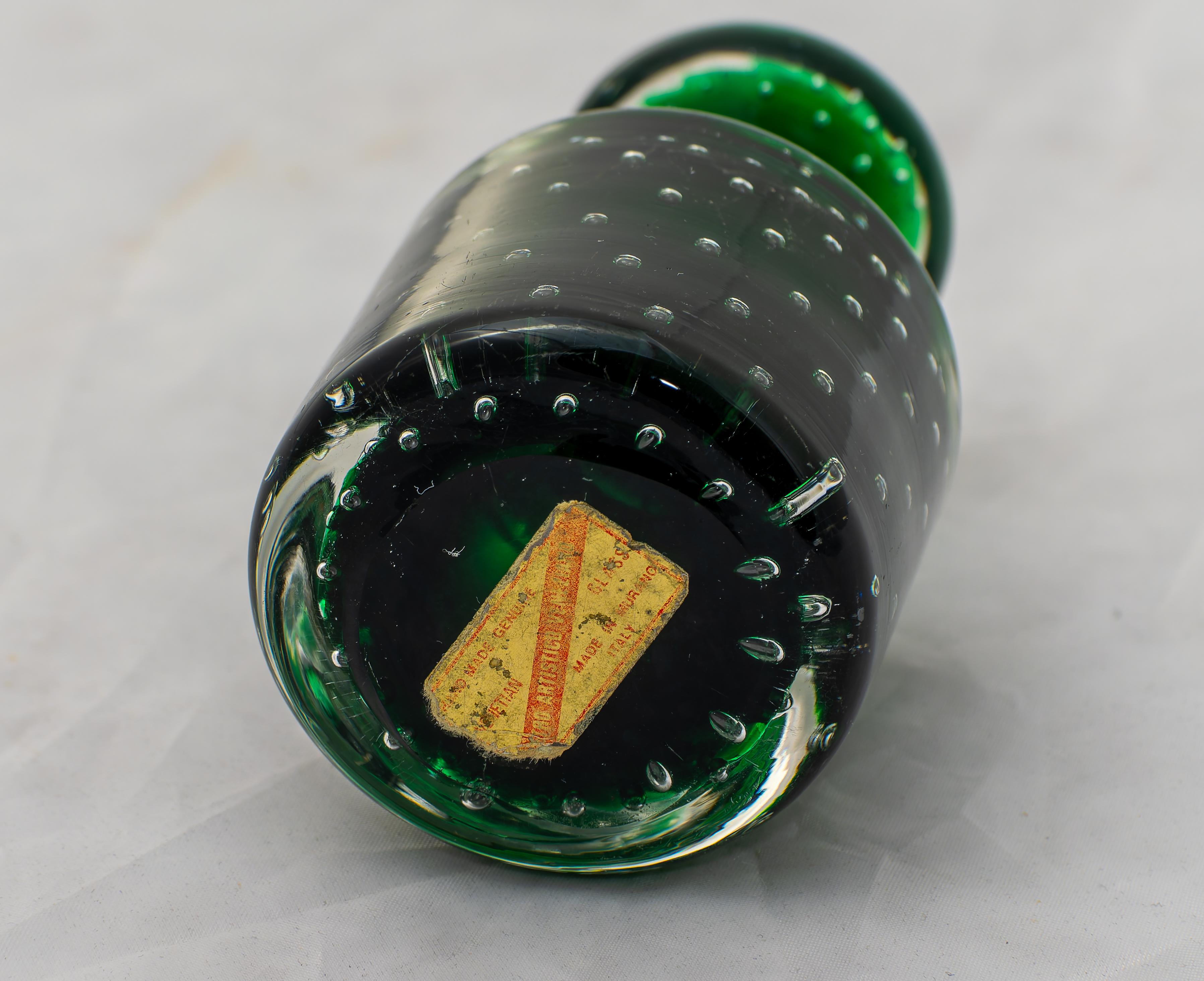 Briefbeschwerer aus farbigem Muranoglas, 1950er Jahre (Moderne der Mitte des Jahrhunderts) im Angebot