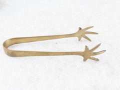 Eiskäfig aus Messing mit Zange, 1930er Jahre