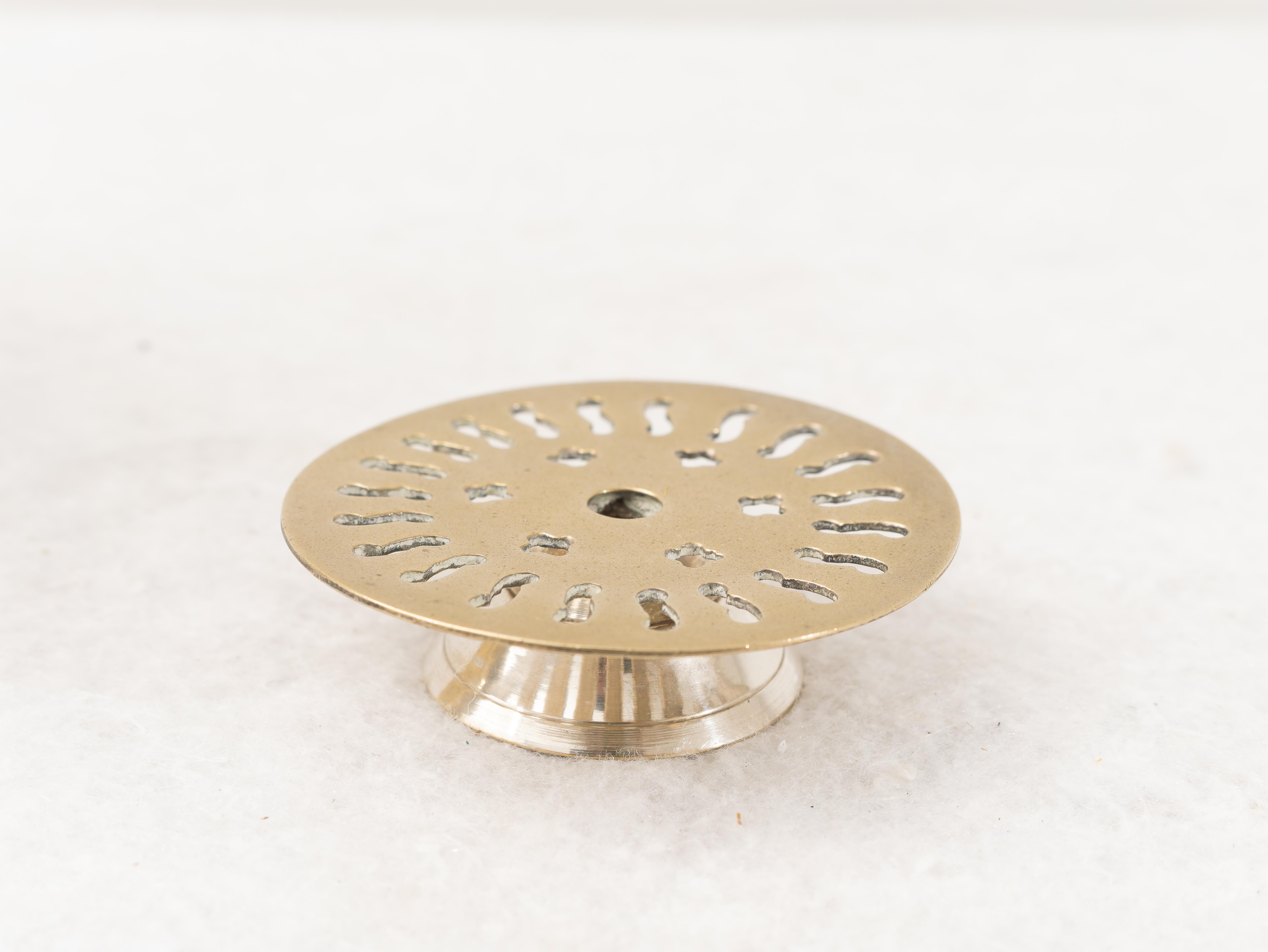 Art Deco Detail BRASS ice box with pliers, 1930s For Sale