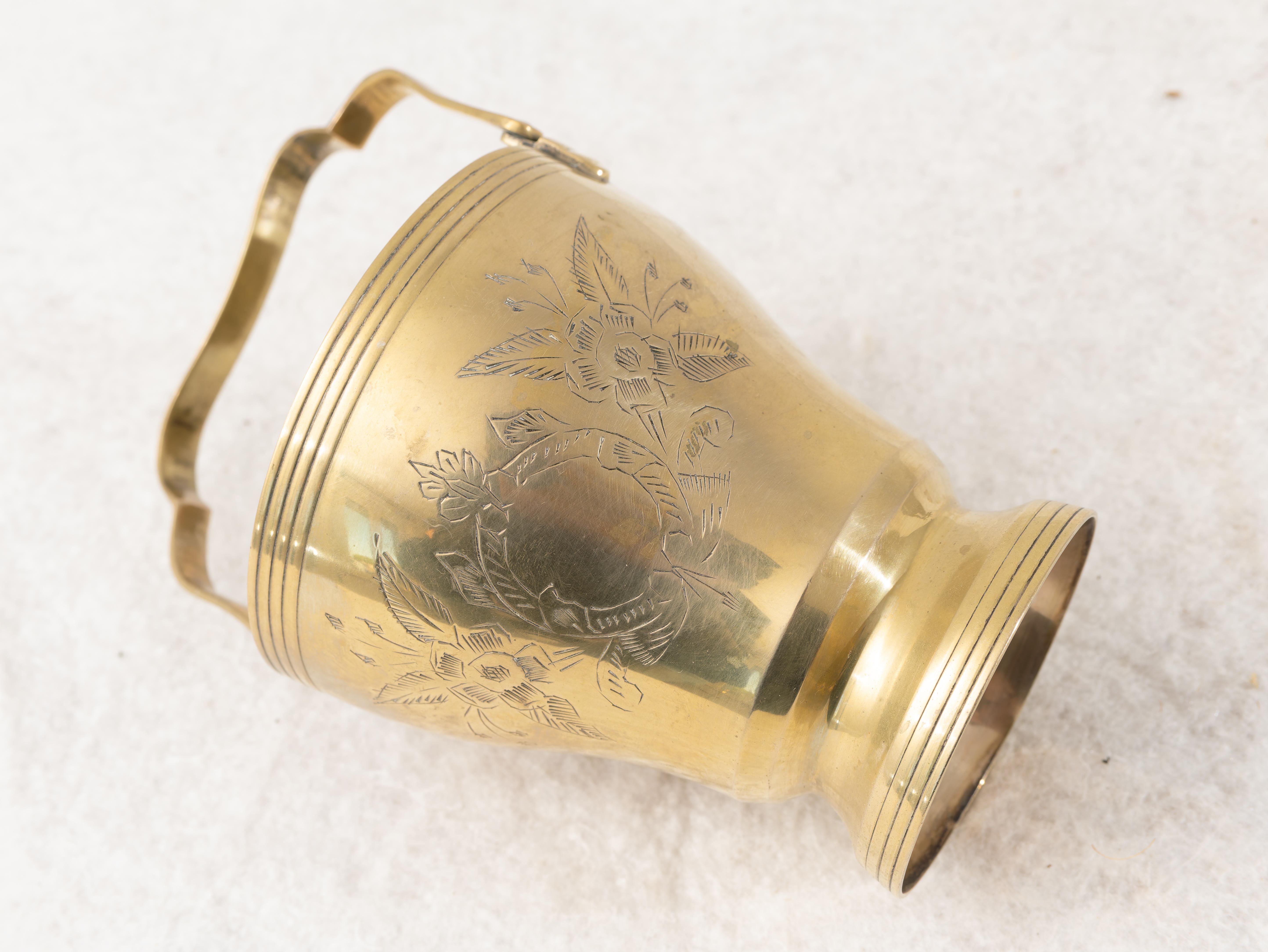 Mid-20th Century Detail BRASS ice box with pliers, 1930s For Sale