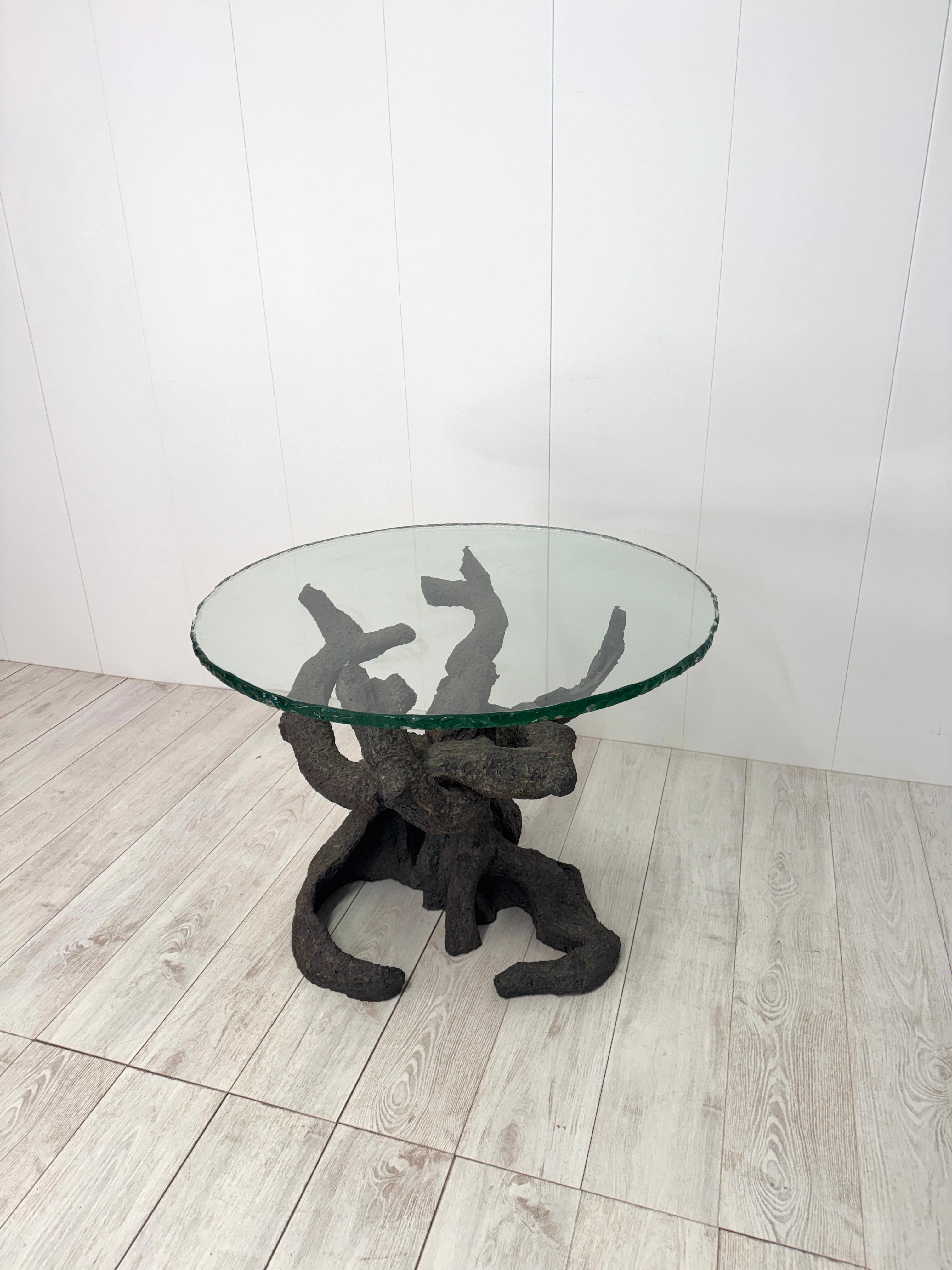 Besonderer baumförmiger Tisch aus Bronze, italienisches Erzeugnis, 1970er Jahre im Angebot 7