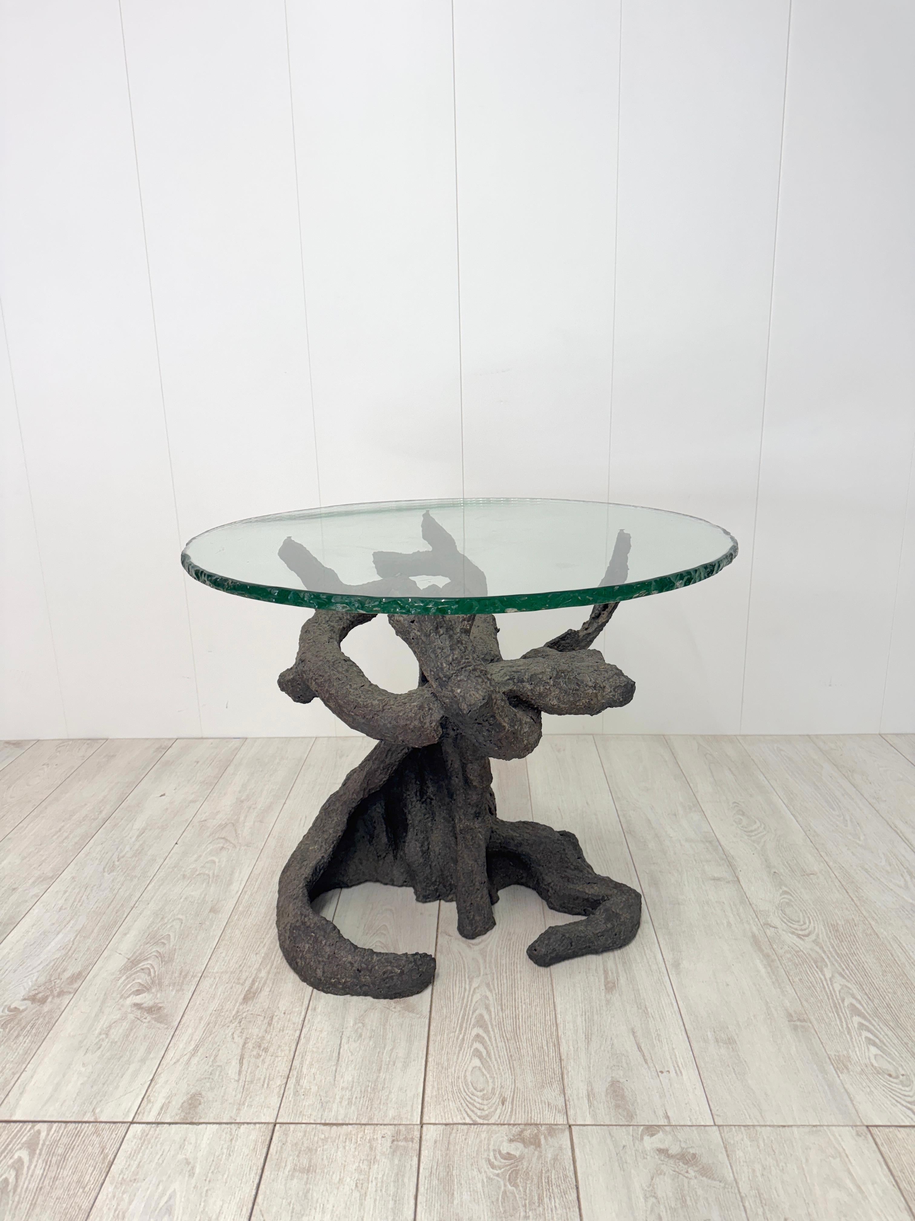 Besonderer baumförmiger Tisch aus Bronze, italienisches Erzeugnis, 1970er Jahre im Angebot 8