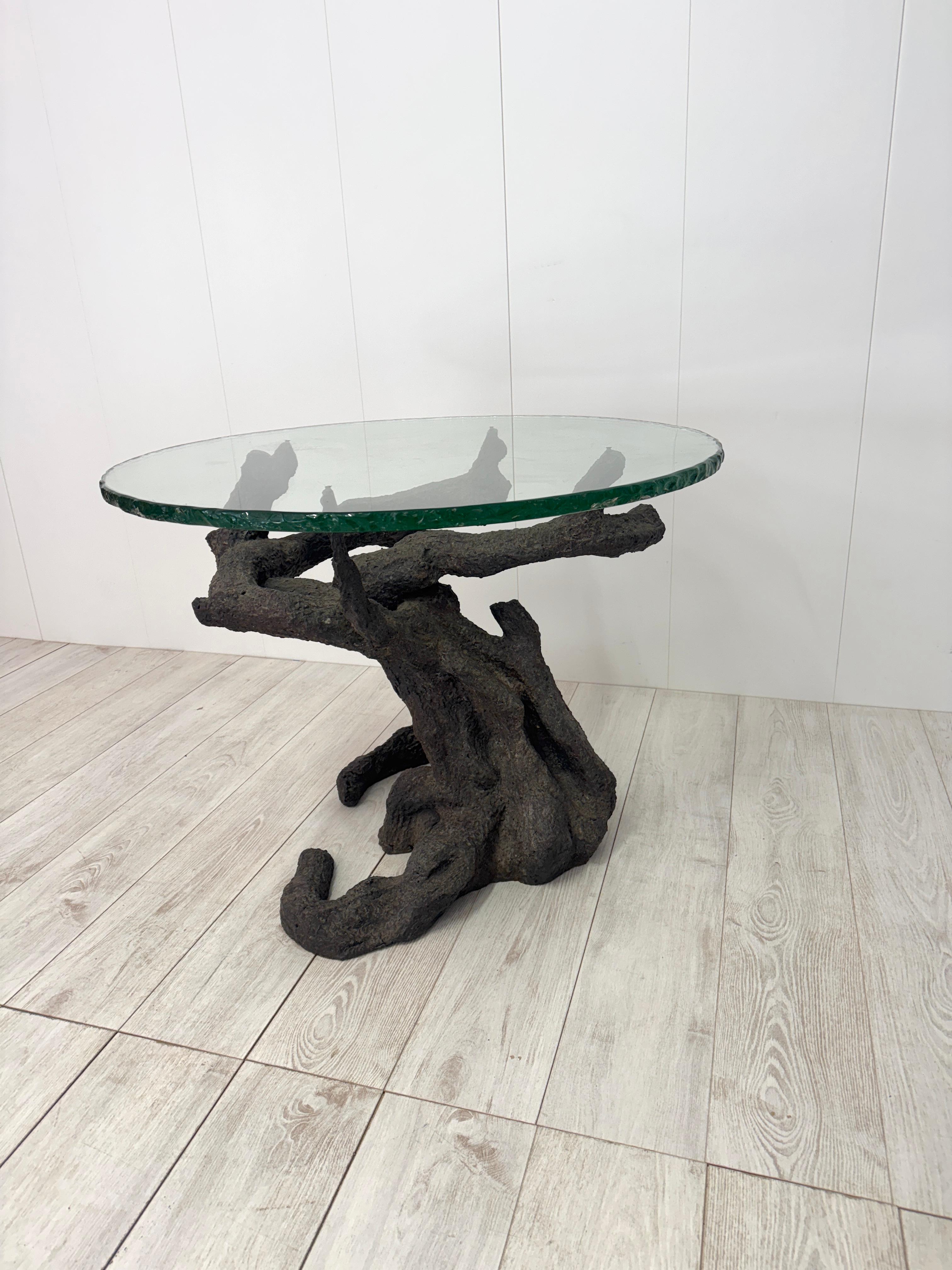 Besonderer baumförmiger Tisch aus Bronze, italienisches Erzeugnis, 1970er Jahre im Angebot 12