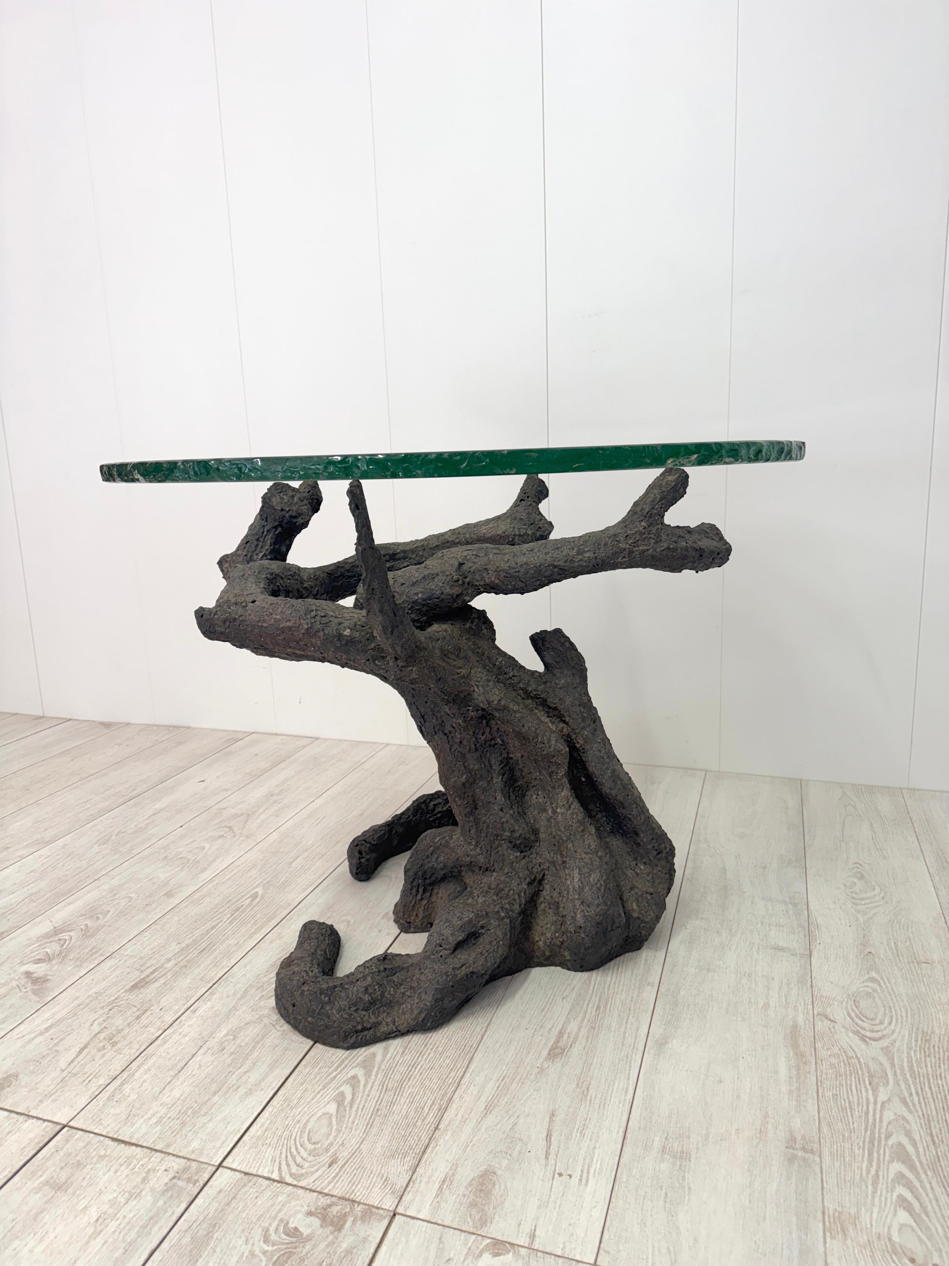 Besonderer baumförmiger Tisch aus Bronze, italienisches Erzeugnis, 1970er Jahre im Angebot 13