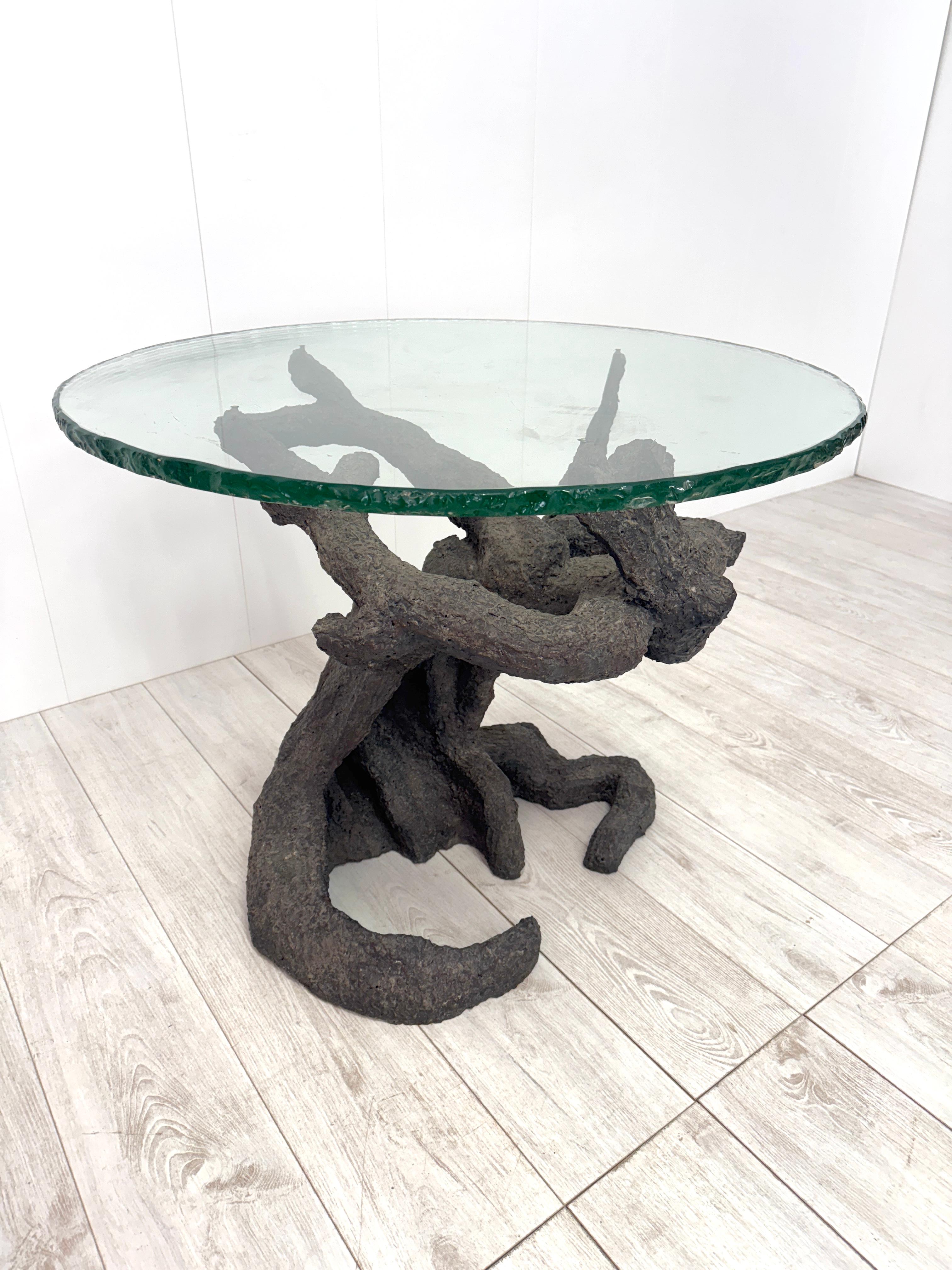Besonderer baumförmiger Tisch aus Bronze, italienisches Erzeugnis, 1970er Jahre im Angebot 2