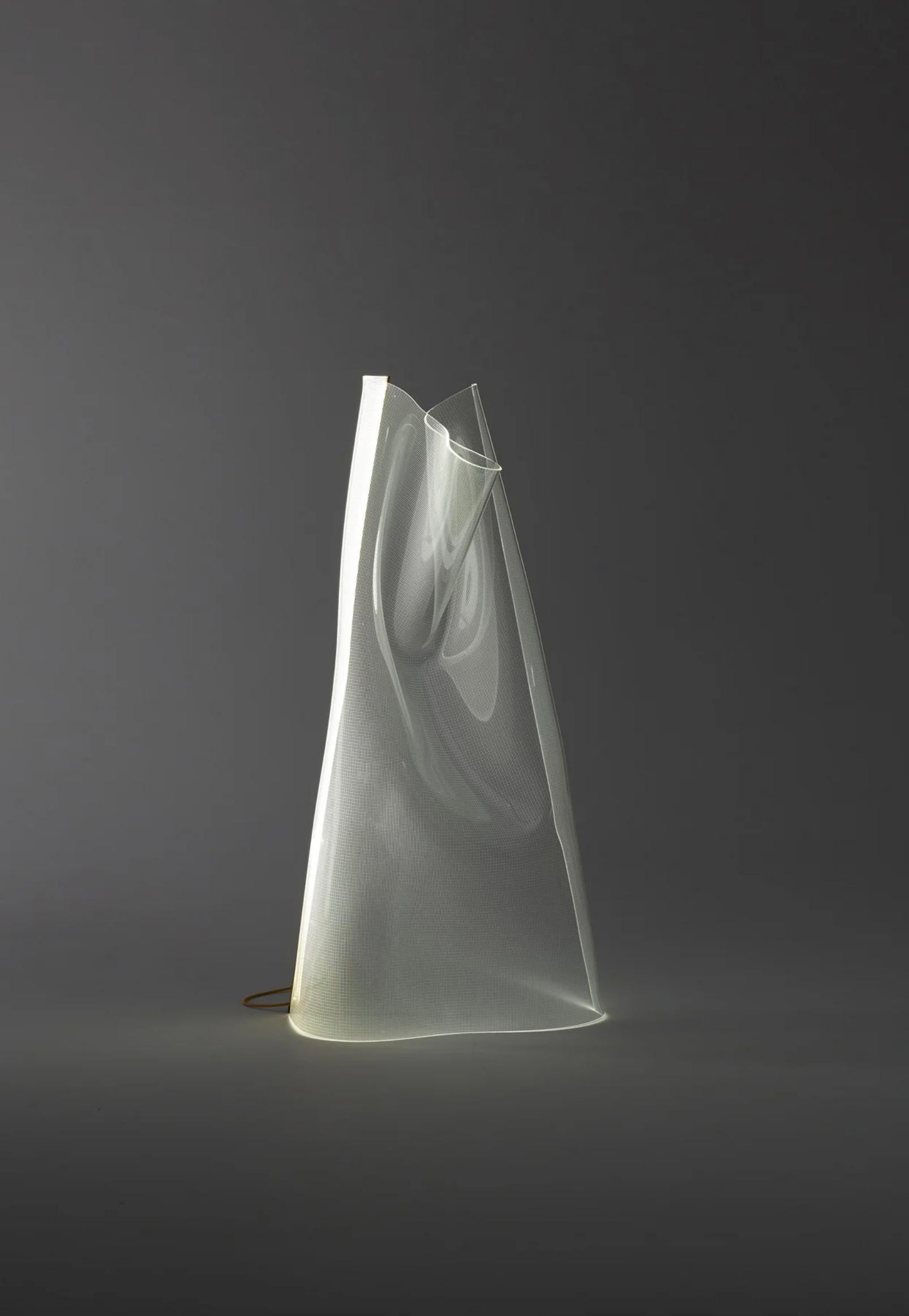 Partisans Gweilo Han Gr Golden Led Lampada da terra a profilo per Parachilna in vendita 1