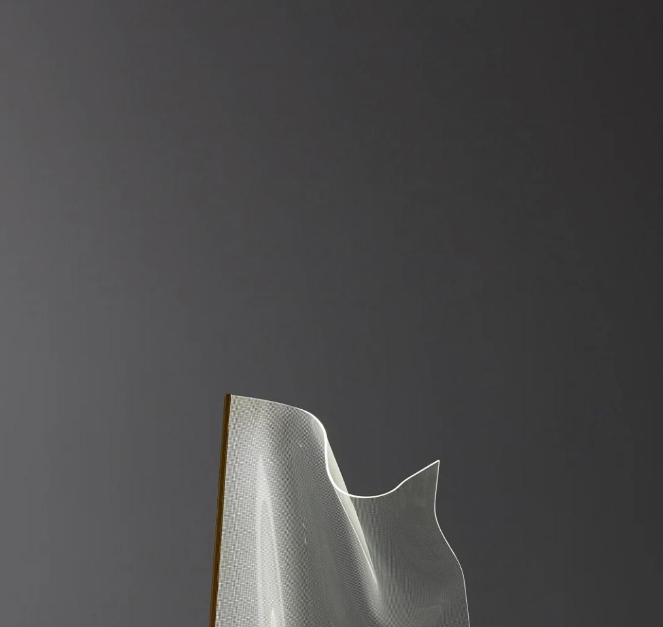 XXI secolo e contemporaneo Partigiani Gweilo Qin Pe Golden Led Lampada da terra per Parachilna in vendita