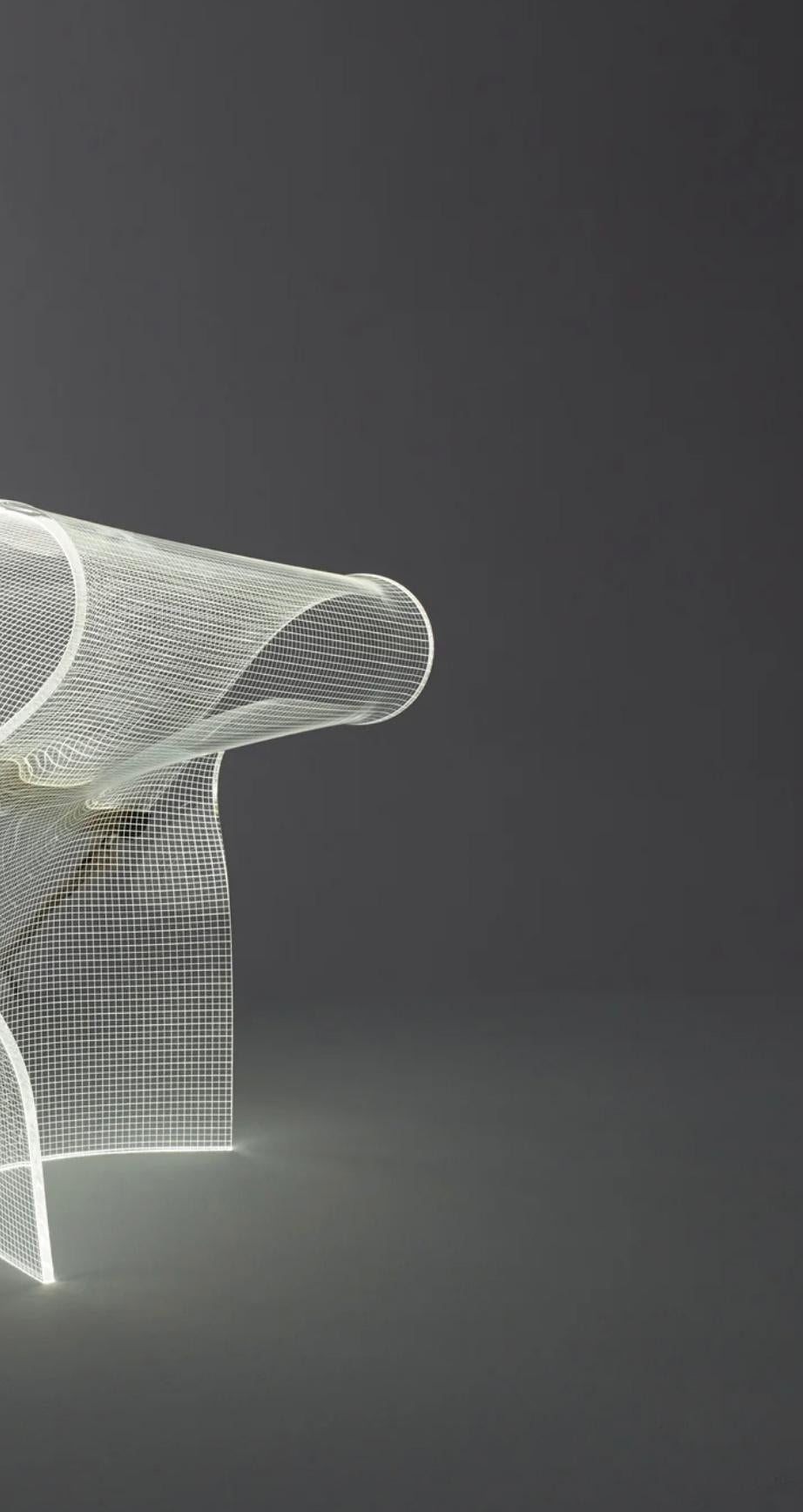 Plexiglass Lampada da tavolo Partisans Gweilo Song per Parachilna in vendita