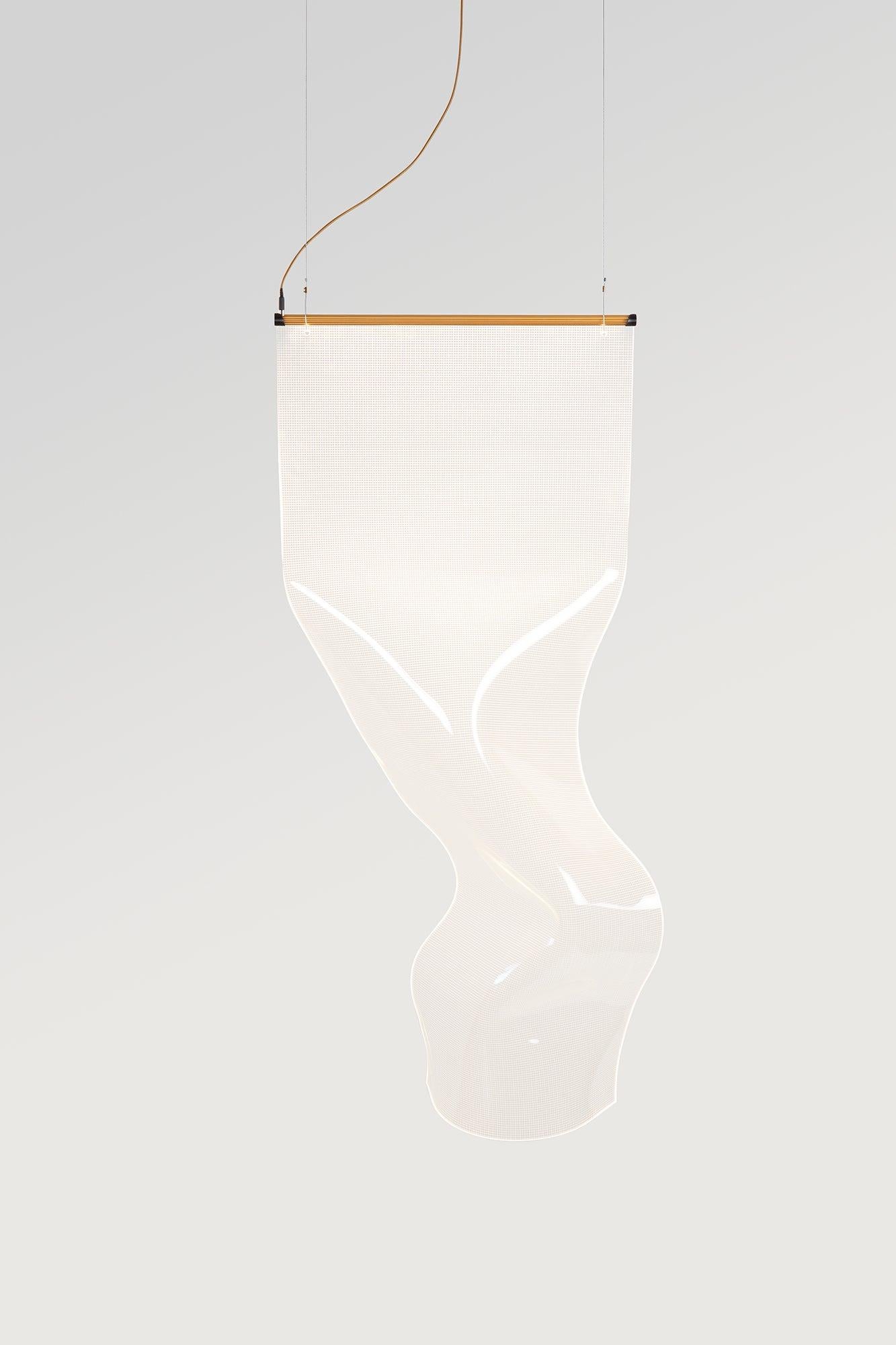 Gweilo Zhou V GR by Partisans

It’s name means ghost in chinese. Makes sense when you look at it, right? Made from hand-molded acrylic.

Suspension lamp. Hand-moulded, transparent acrylic structure. Led strip embedded in the gold or silver anodised