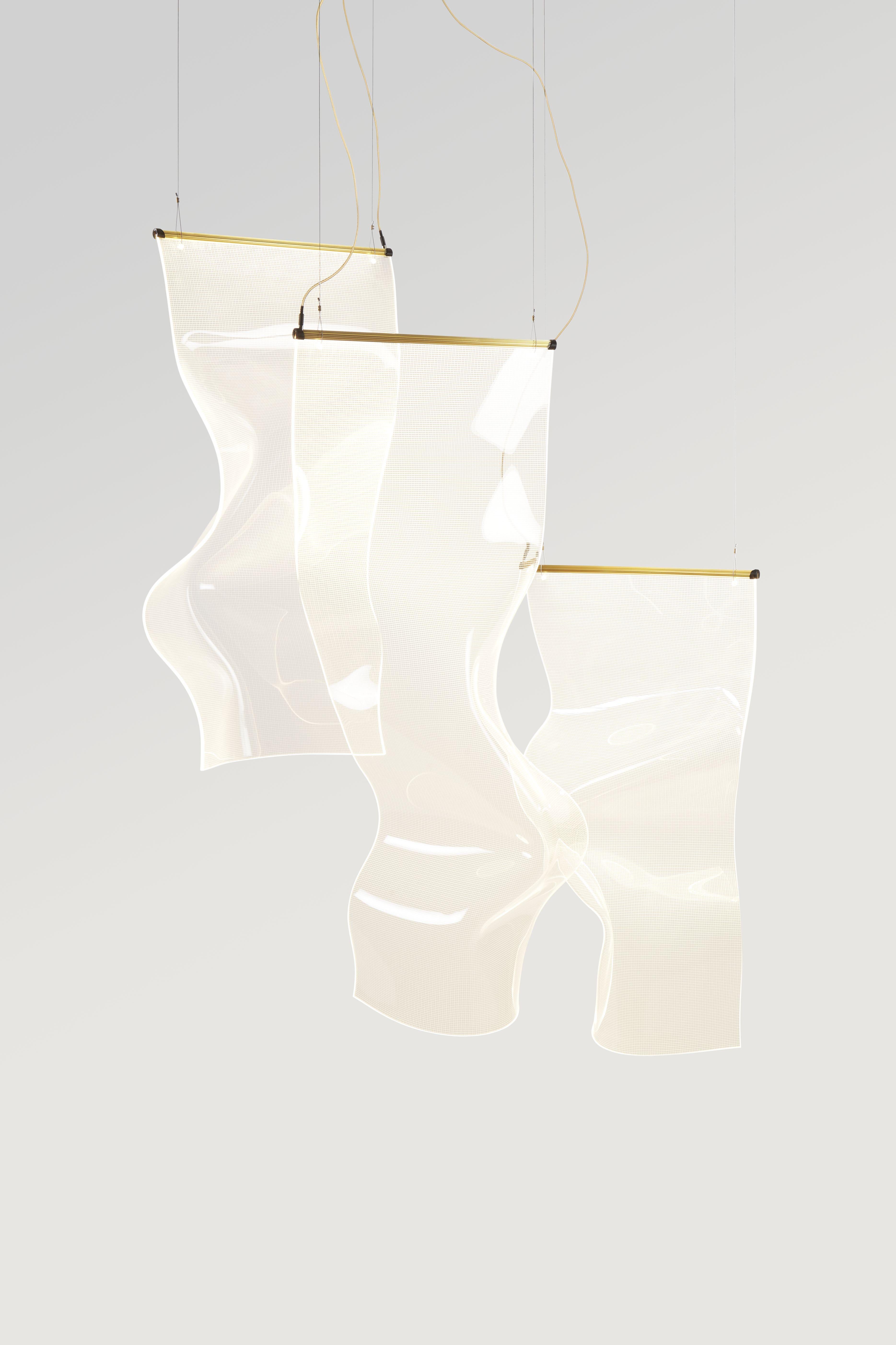 Mid-Century moderno Partigiani Gweilo Zhou V GR anodizzato argento per Parachilna in vendita