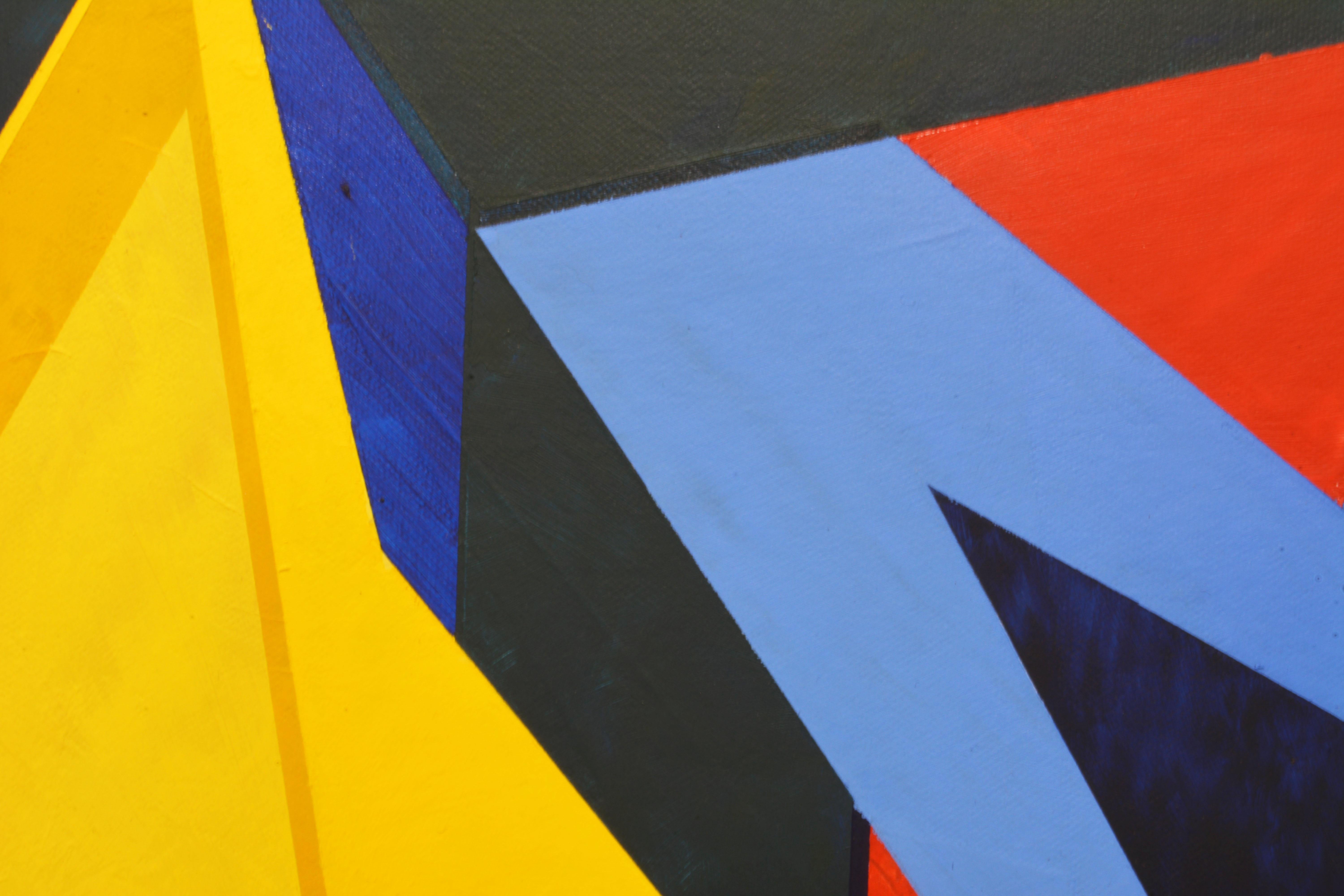 Original abstrakte Farbkomposition „Partita“ von Anders Hegelund, 21. Jahrhundert, Original. (Leinwand) im Angebot