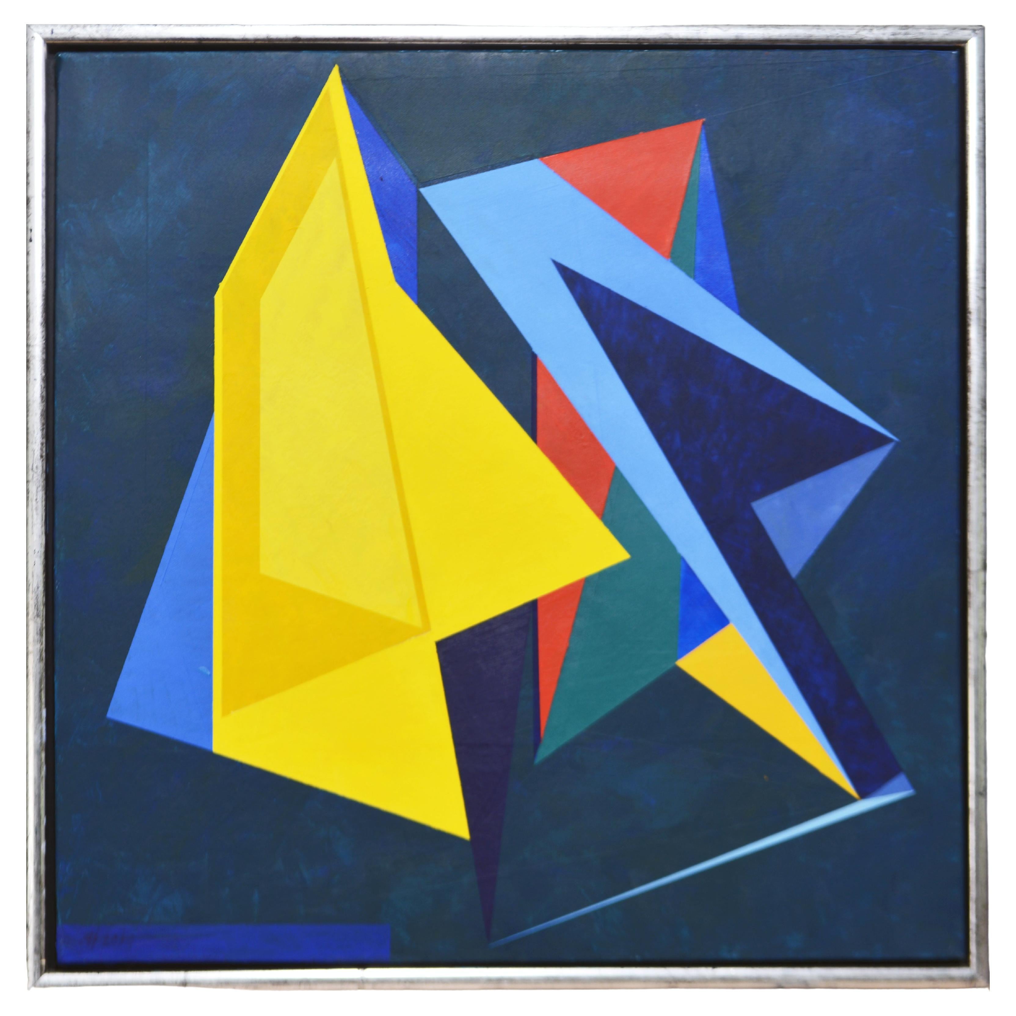 Partita" Composition abstraite originale en couleurs d'Anders Hegelund 21e C.