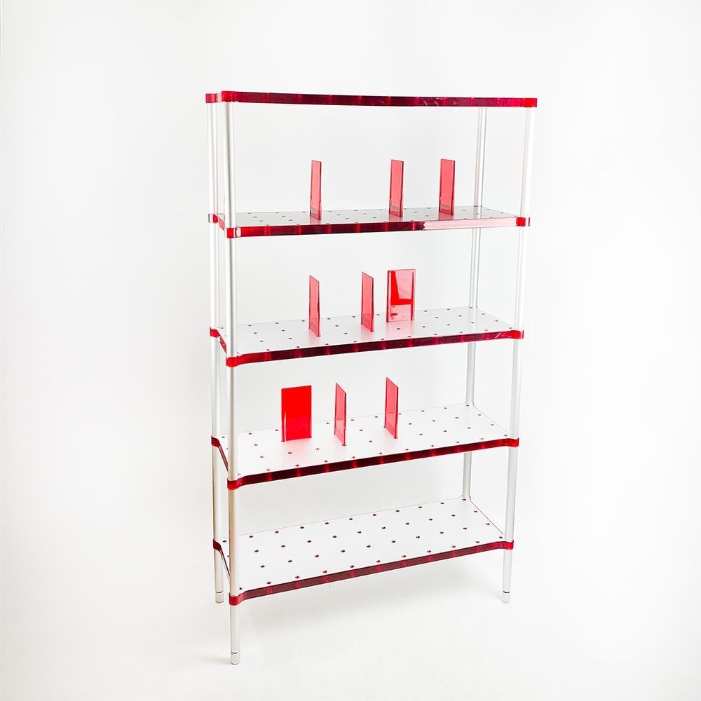 Partner 2506 Shelf, Design by Alberto Meda and Paolo Rizzatto for Kartell, 1998 In Good Condition For Sale In FERROL, ES