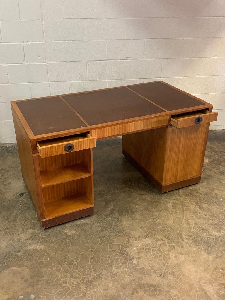 Mahogany Partners Desk by Edward Wormley for Dunbar For Sale
