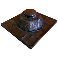 Partners "Zodiac" Inkwell in Bronze by Tiffany Studios