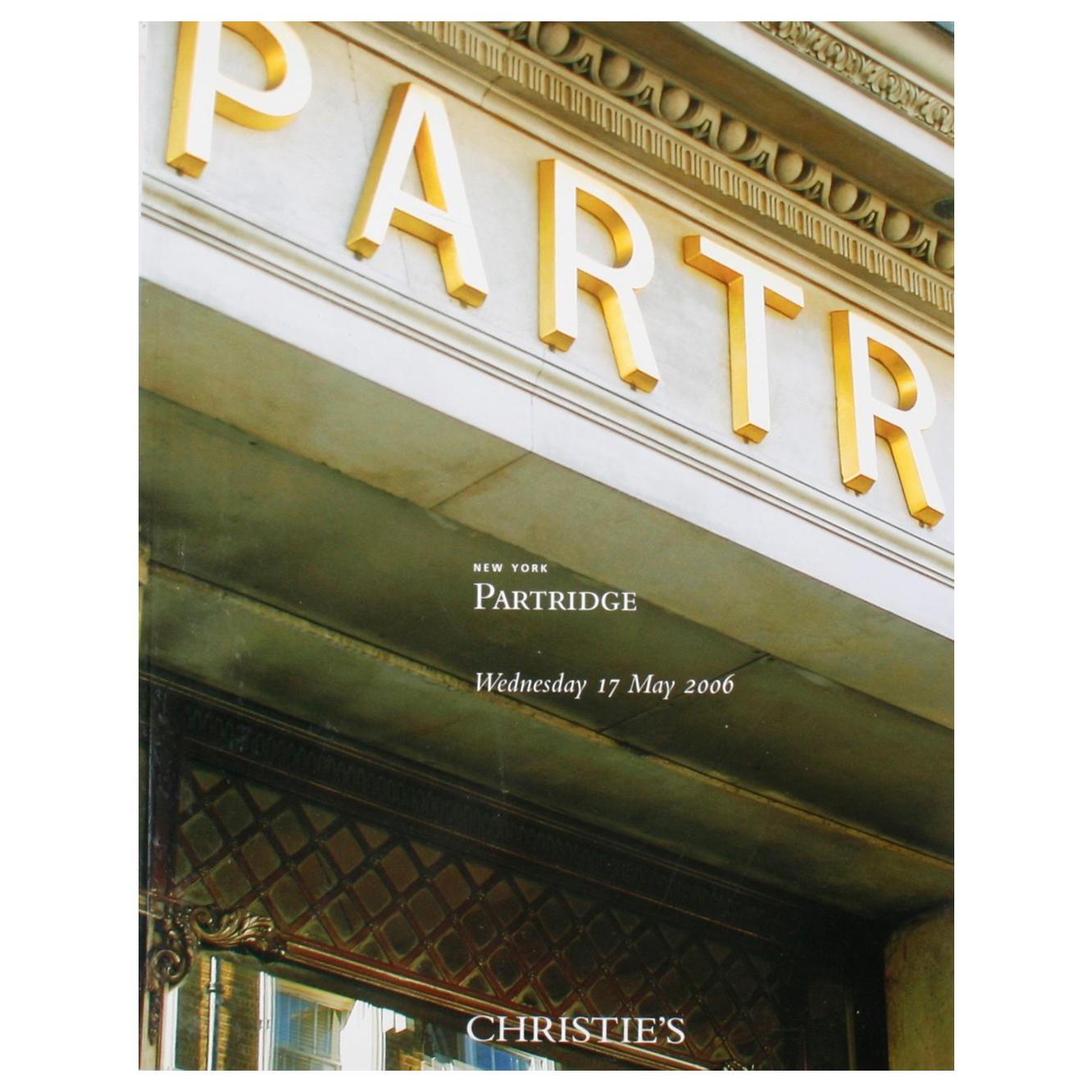 Partridge: Christie's New York 17 maggio 2006 in vendita