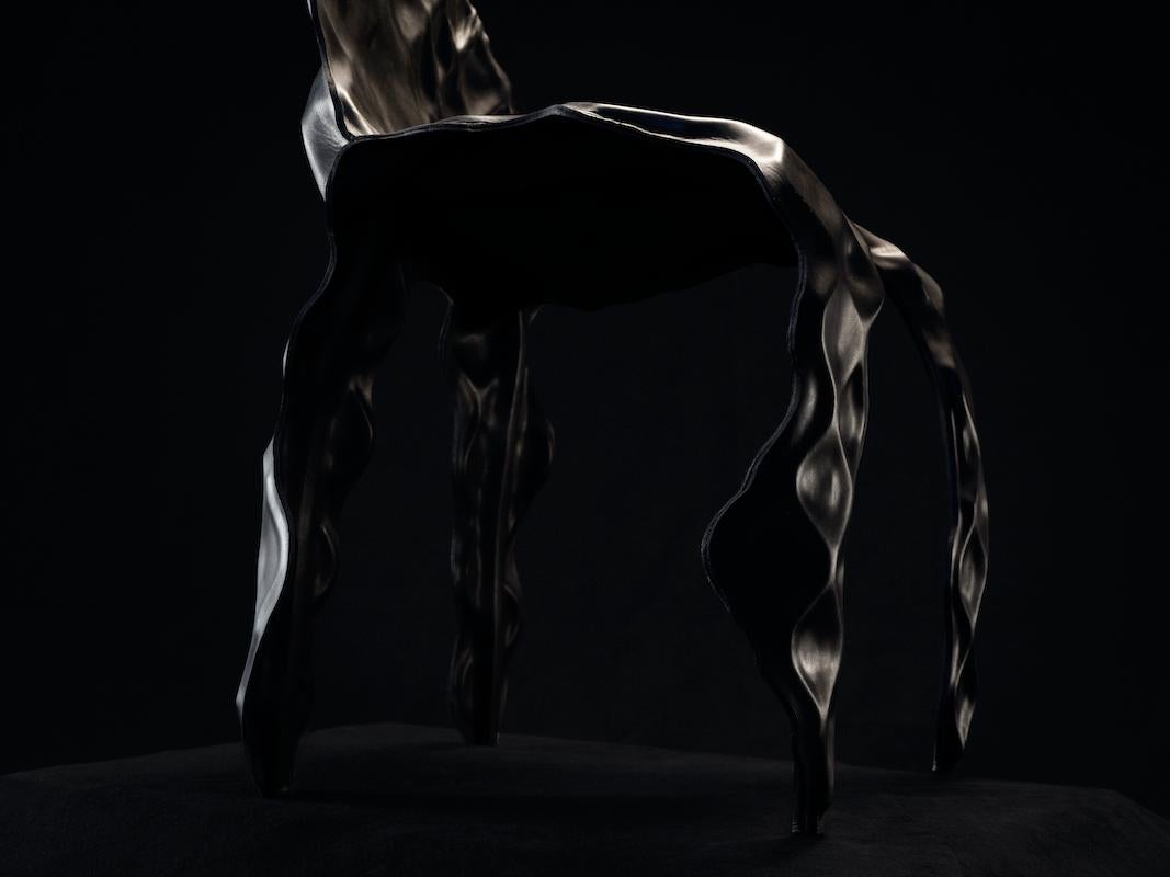 'Partu' Ngumu Janka Warnti Chair 'Black' by Trent Jansen & Johnny Nargoodah In New Condition In Beverly Hills, CA