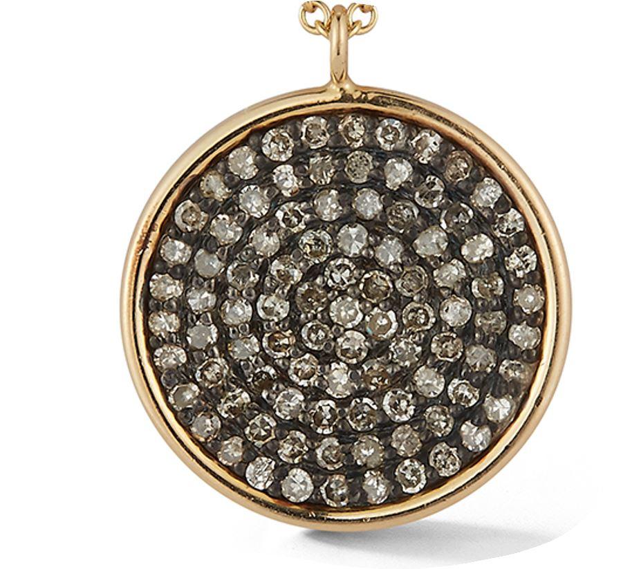 Diamond Disc Pendant In New Condition For Sale In Greenwich, CT