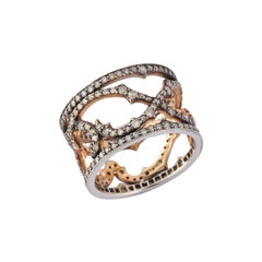 Parulina Ivy Diamond Ring in 14K White Gold