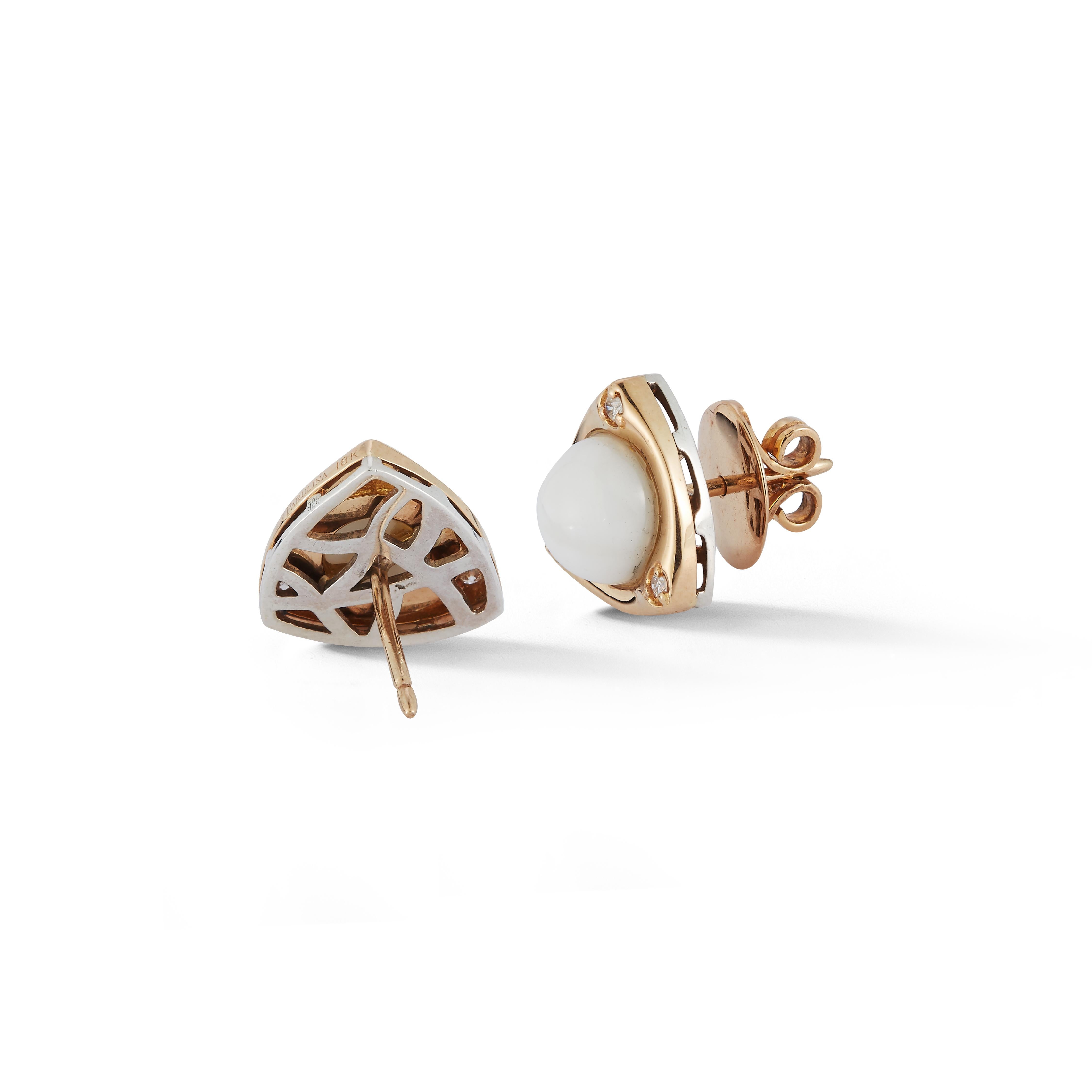 Parulina Couture Fine Jewelry-White Coral Stud Earrings from the Isle of Capri Collection. 
8.00ct of Coral set in 18Y Yellow Gold.

Metal: 18K Yellow Gold
Gemstone Carat Weight: 8.00ct