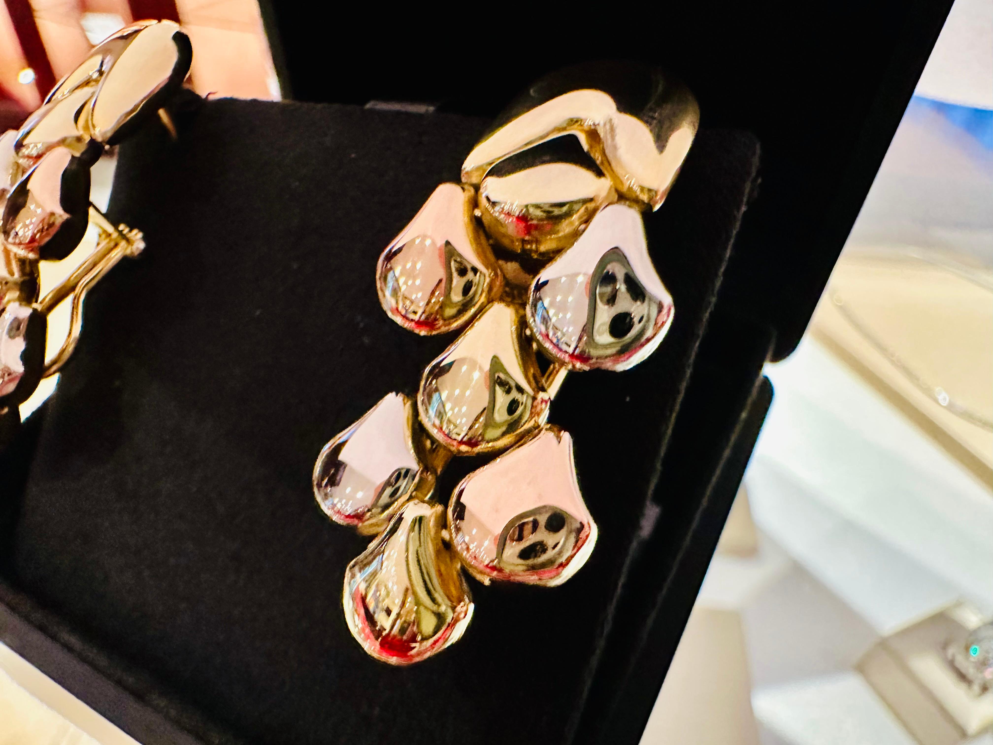 Parure Chimento in Oro Bianco, Rosé e Giallo 18kt – Raffinatezza e Stile in vendita 5
