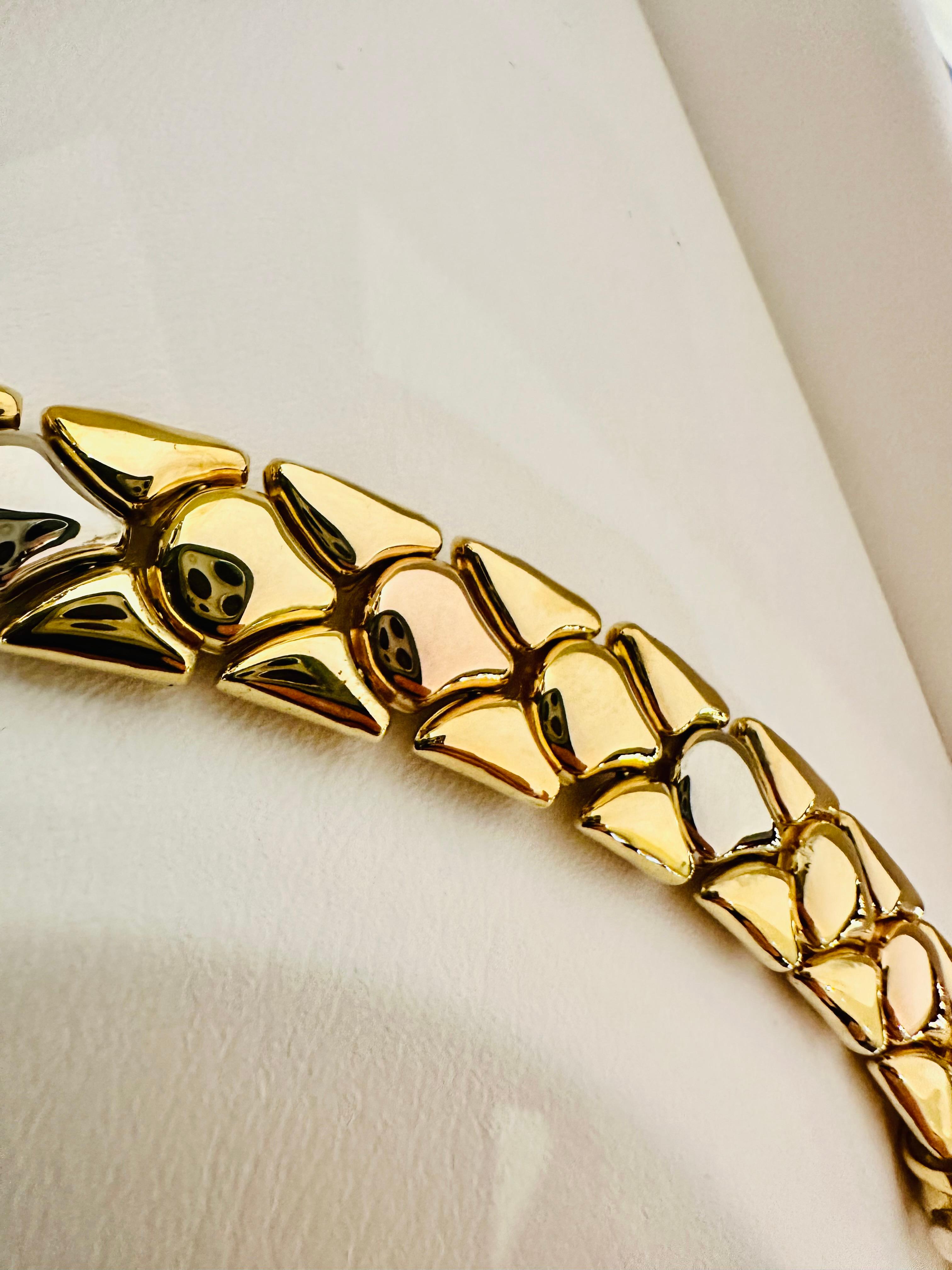 Parure Chimento in Oro Bianco, Rosé e Giallo 18kt – Raffinatezza e Stile in vendita 9