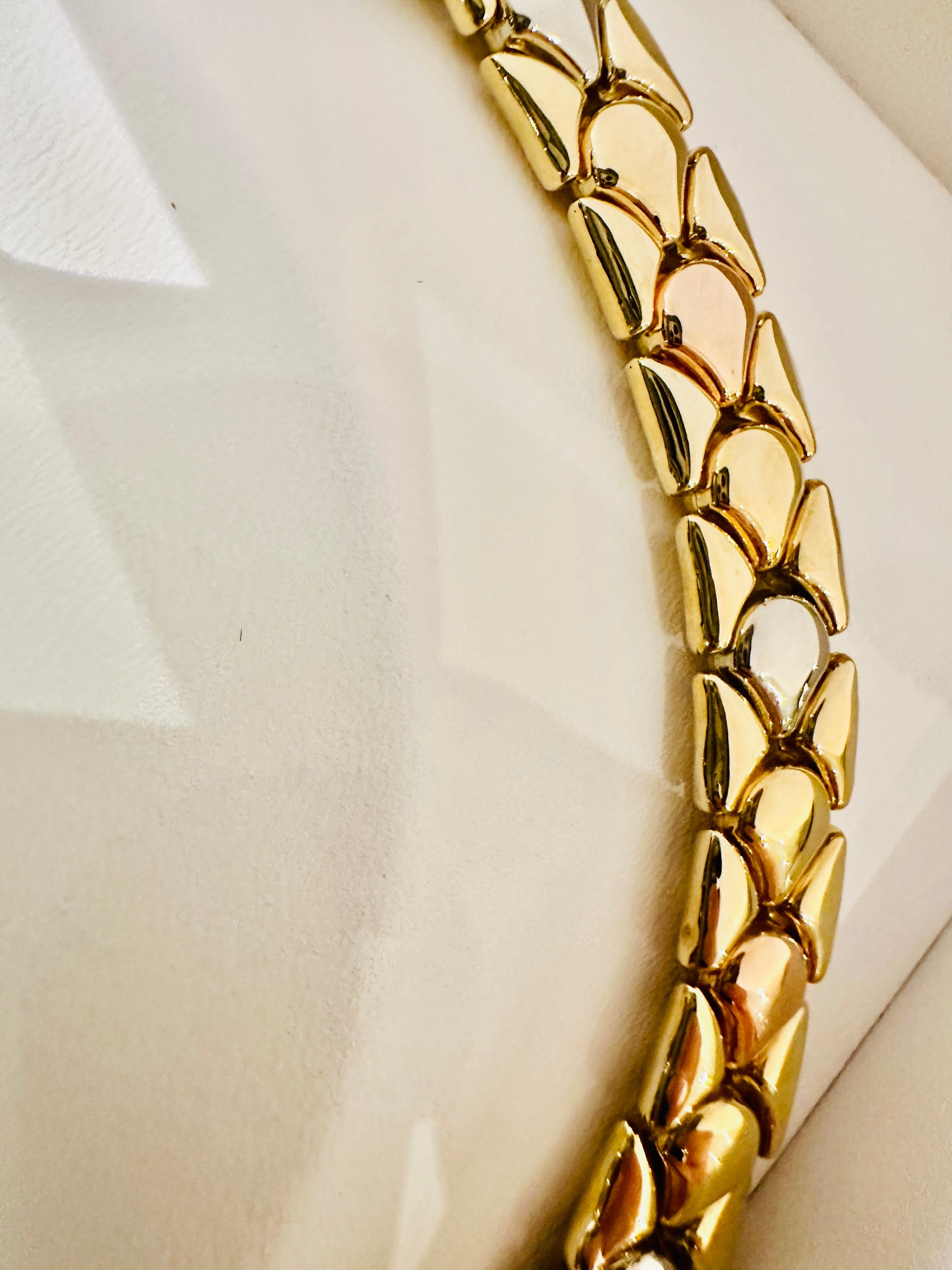 Parure Chimento in Oro Bianco, Rosé e Giallo 18kt – Raffinatezza e Stile in vendita 10